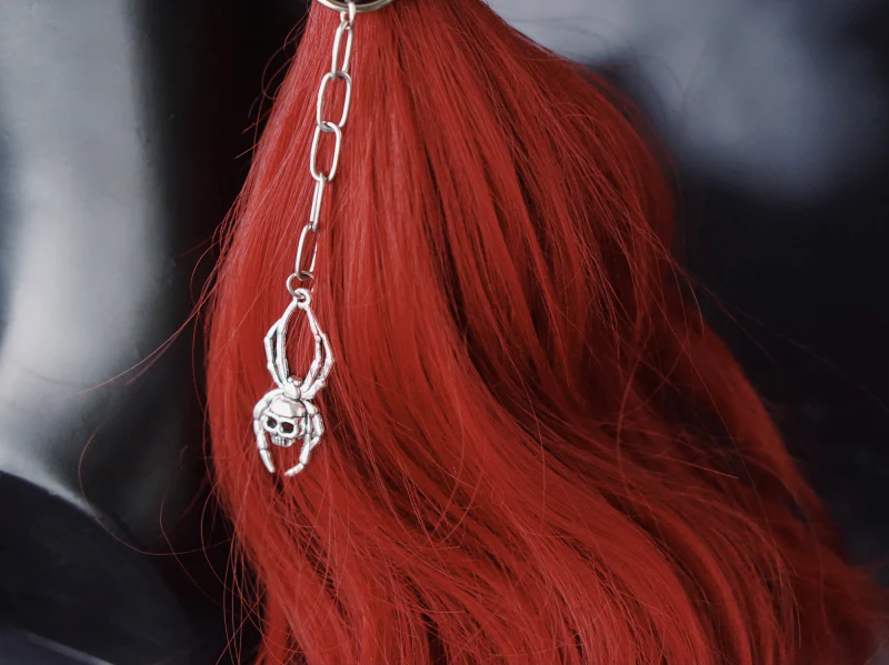 Strange Sugar - Gothic Lolita Black Hardware Skull Spider Hairband - Image 12