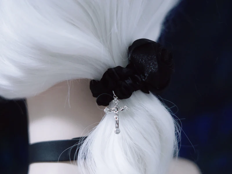 Strange Sugar - Gothic Lolita Black Hardware Skull Spider Hairband - Image 21