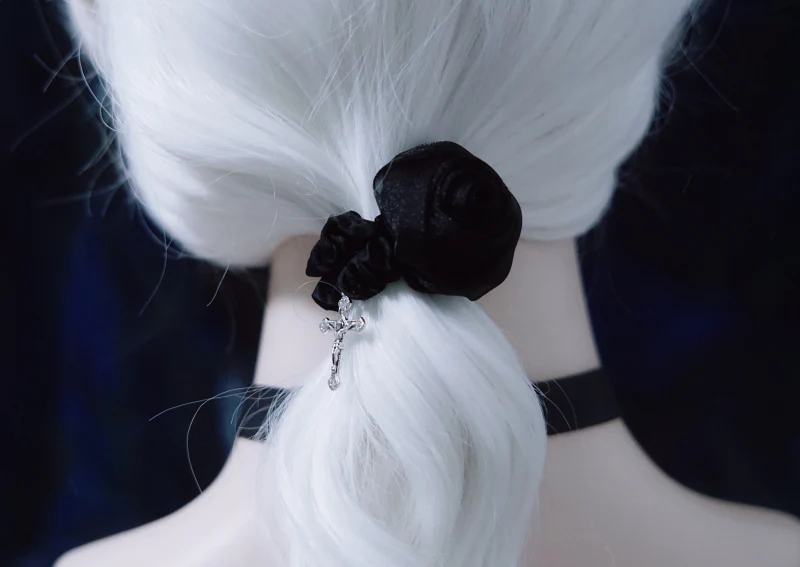 Strange Sugar - Gothic Lolita Black Hardware Skull Spider Hairband - Image 22