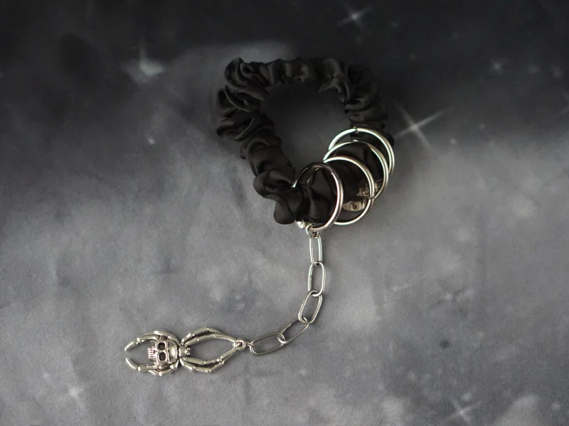 Strange Sugar - Gothic Lolita Black Hardware Skull Spider Hairband - Image 5
