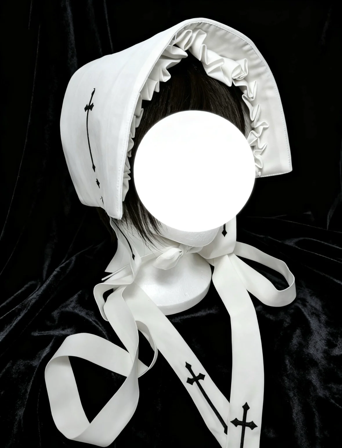 Wild Bloom Freedom - Gothic Lolita Bust-supporting JSK Set, Cross Embroidery - Image 13