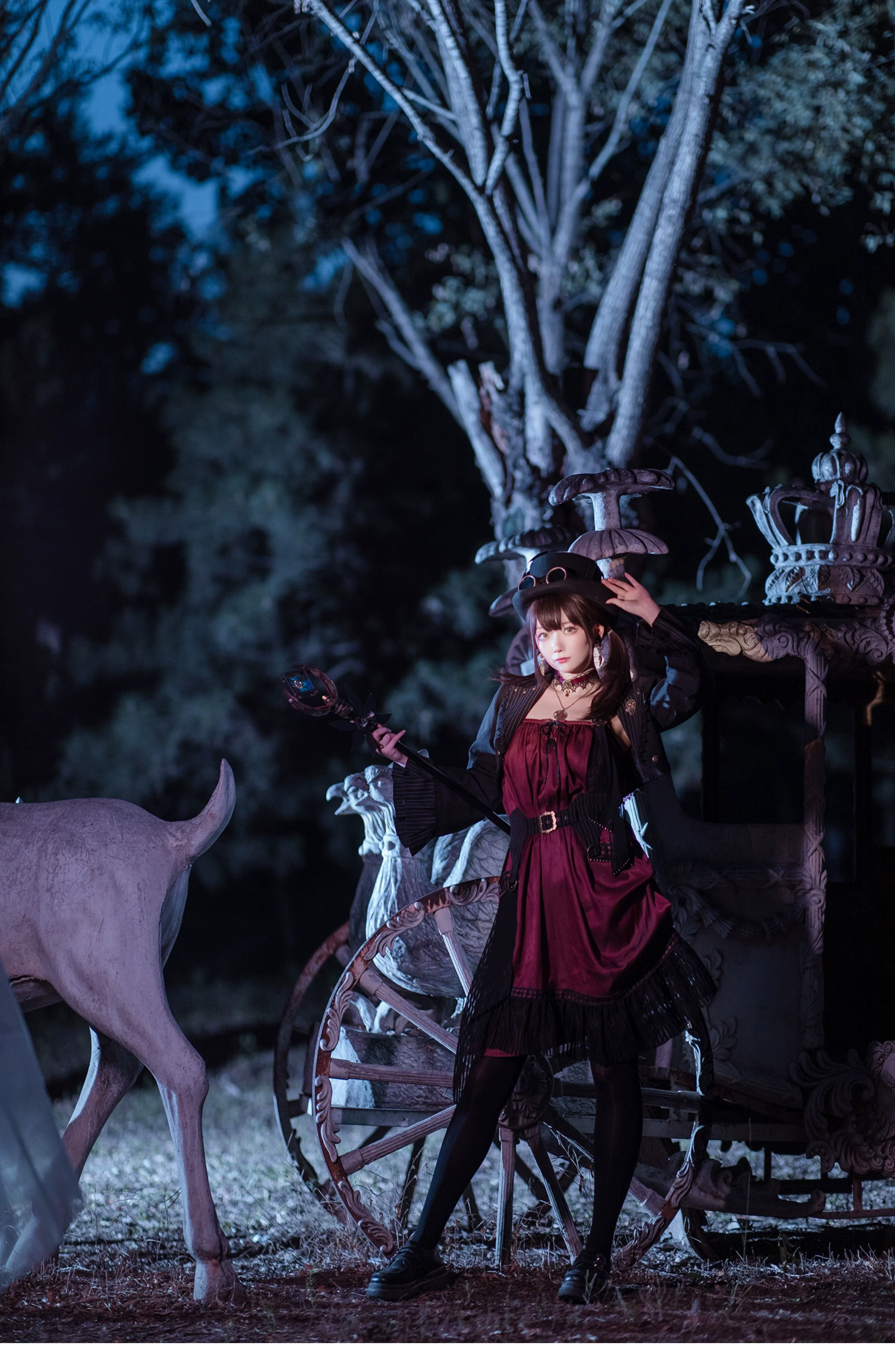 Mr. Yi's Steam Continent - Gothic Lolita Cardigan Long Sleeve Black Short Jacket - Image 17