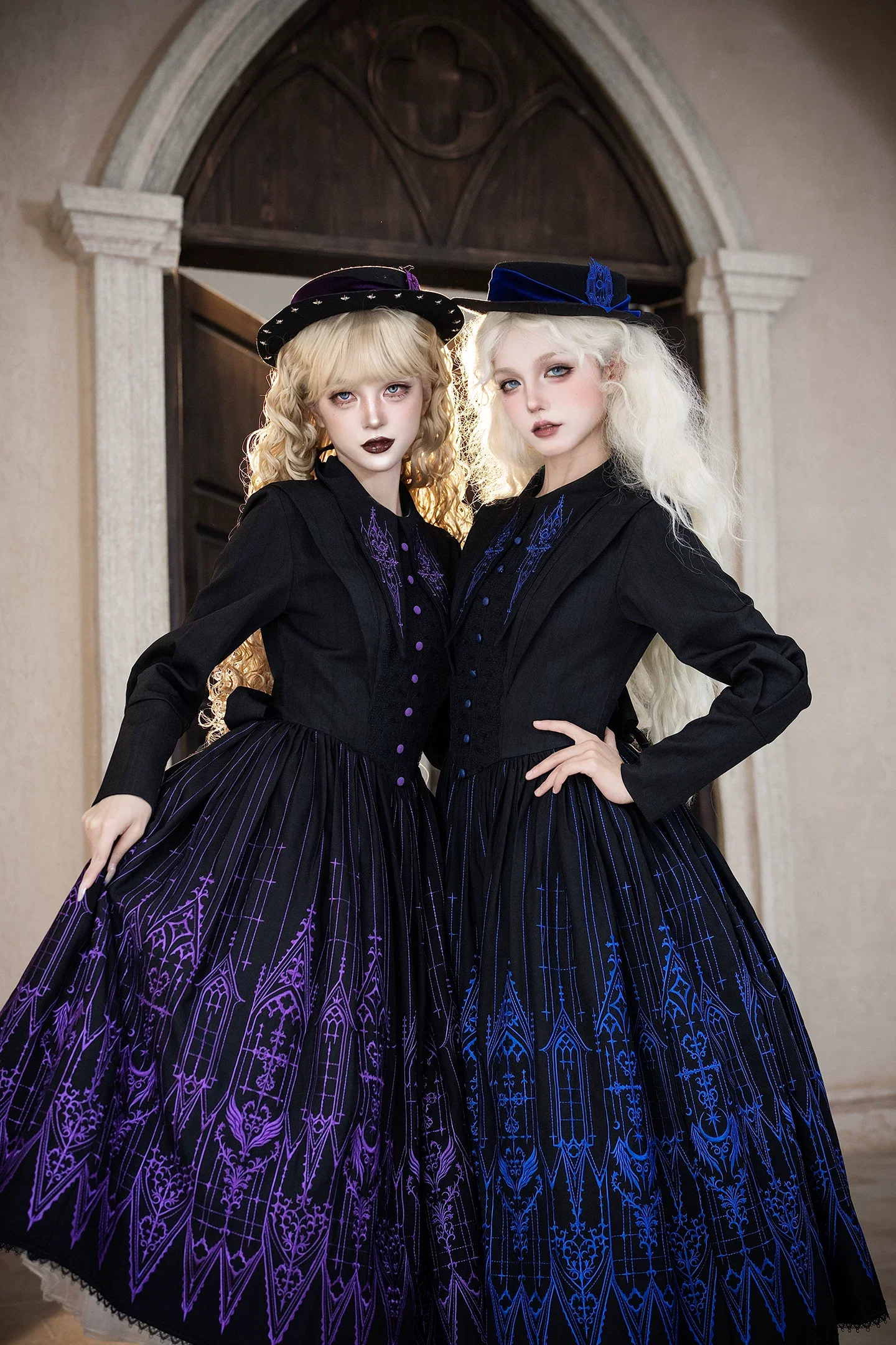 Dream Window - Gothic Lolita Church Embroidery OP Dress, Back Zipper - Image 10