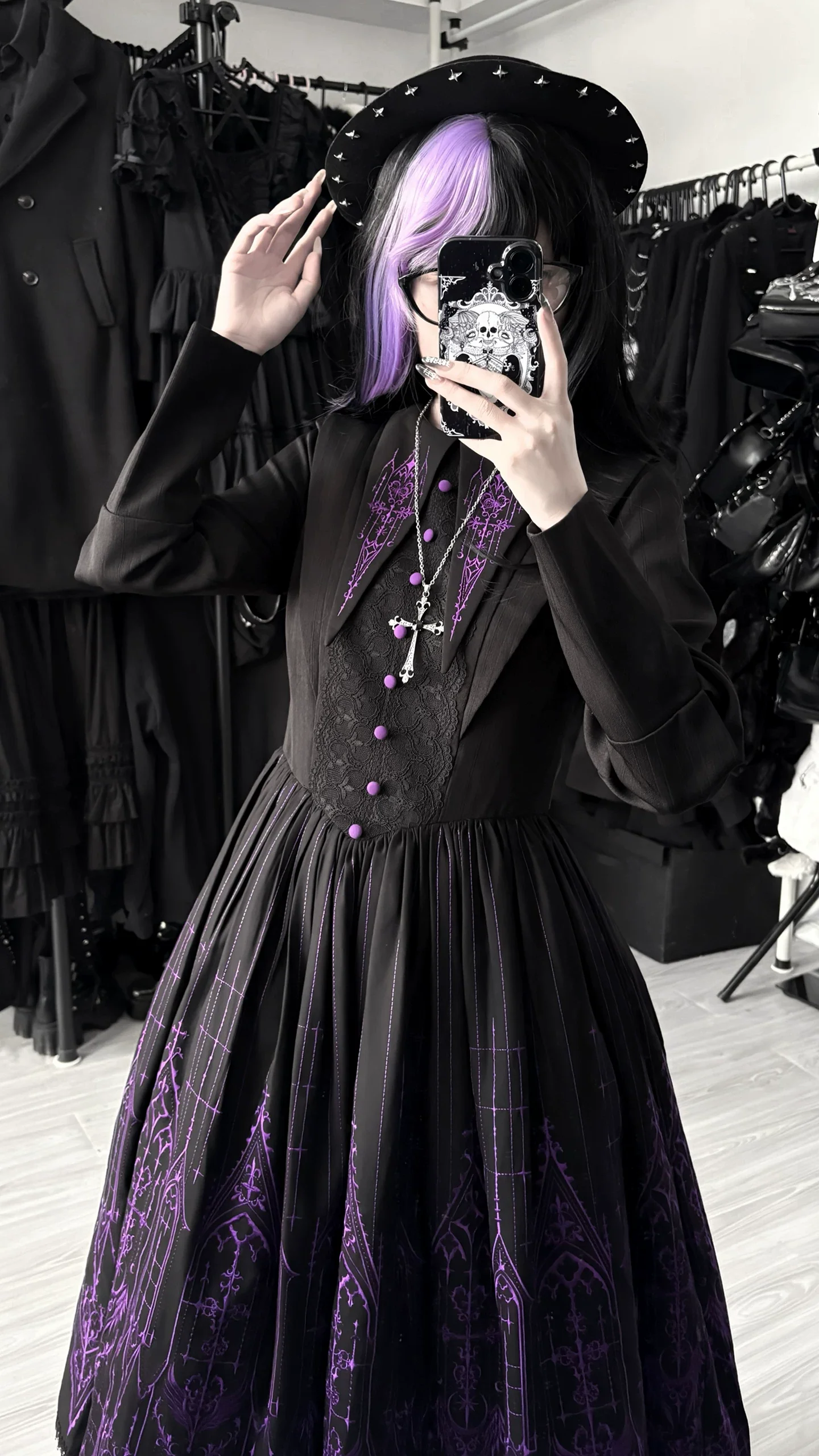 Dream Window - Gothic Lolita Church Embroidery OP Dress, Back Zipper - Image 16