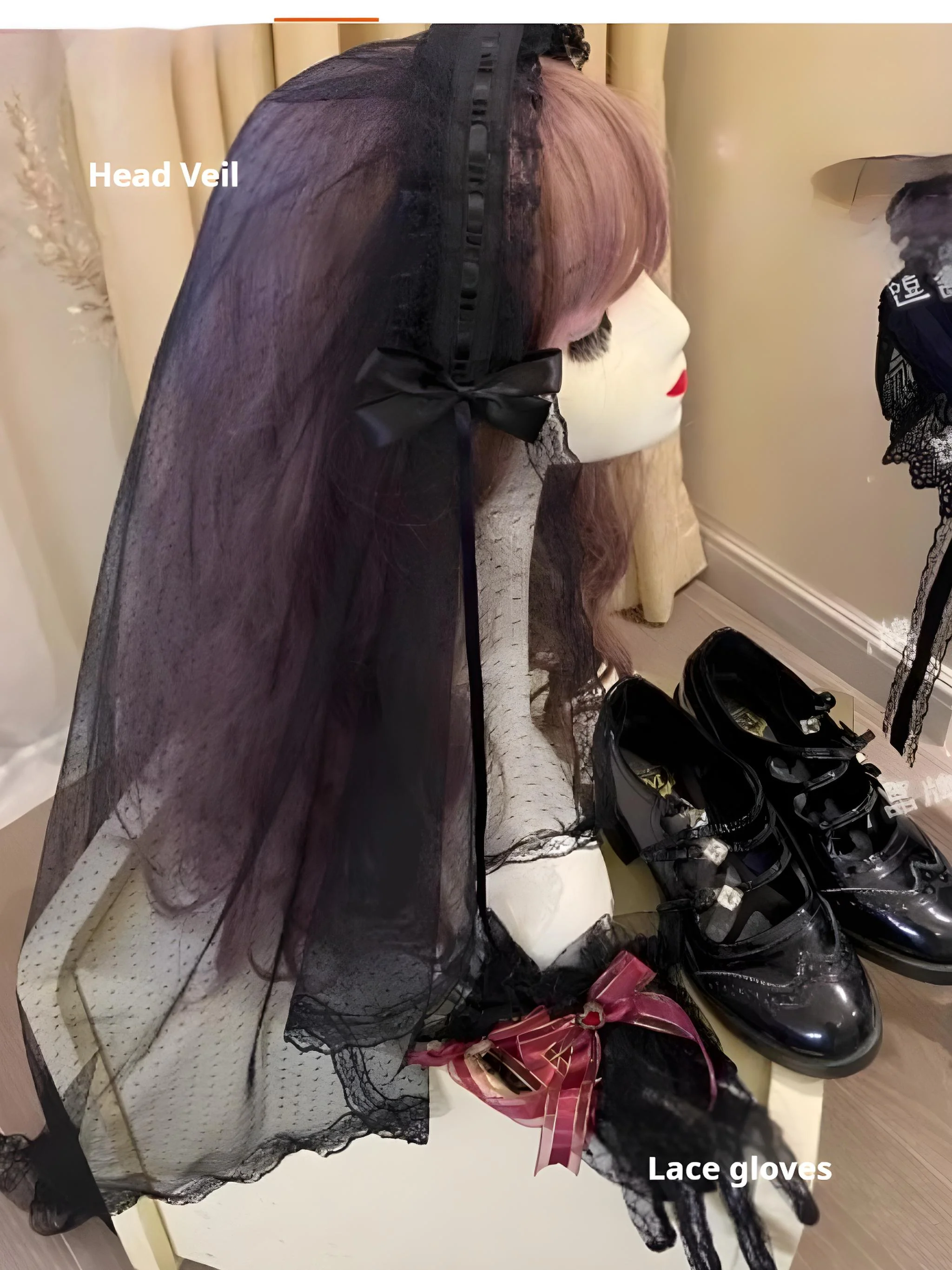 Doujiang - Rose Cage - Gothic Lolita Dress Black Suspender Dress - Image 19