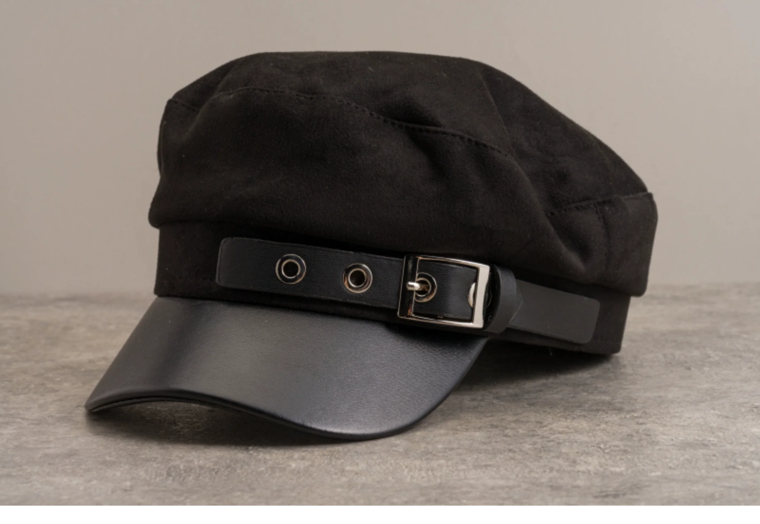 Strange Sugar - Gothic Lolita Hat Leather Buckle Lolita Newsboy Hat - Image 20