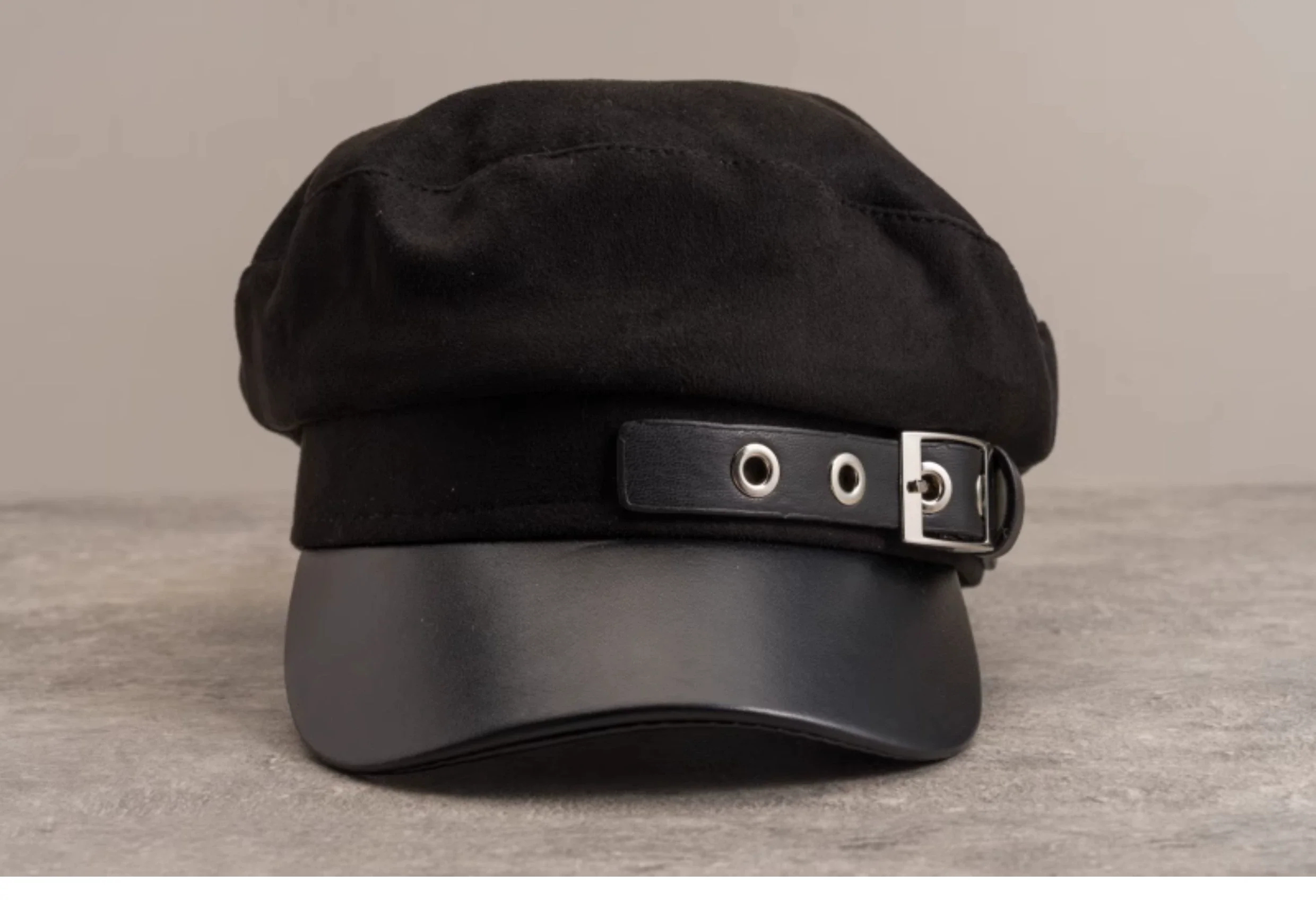 Strange Sugar - Gothic Lolita Hat Leather Buckle Lolita Newsboy Hat - Image 21