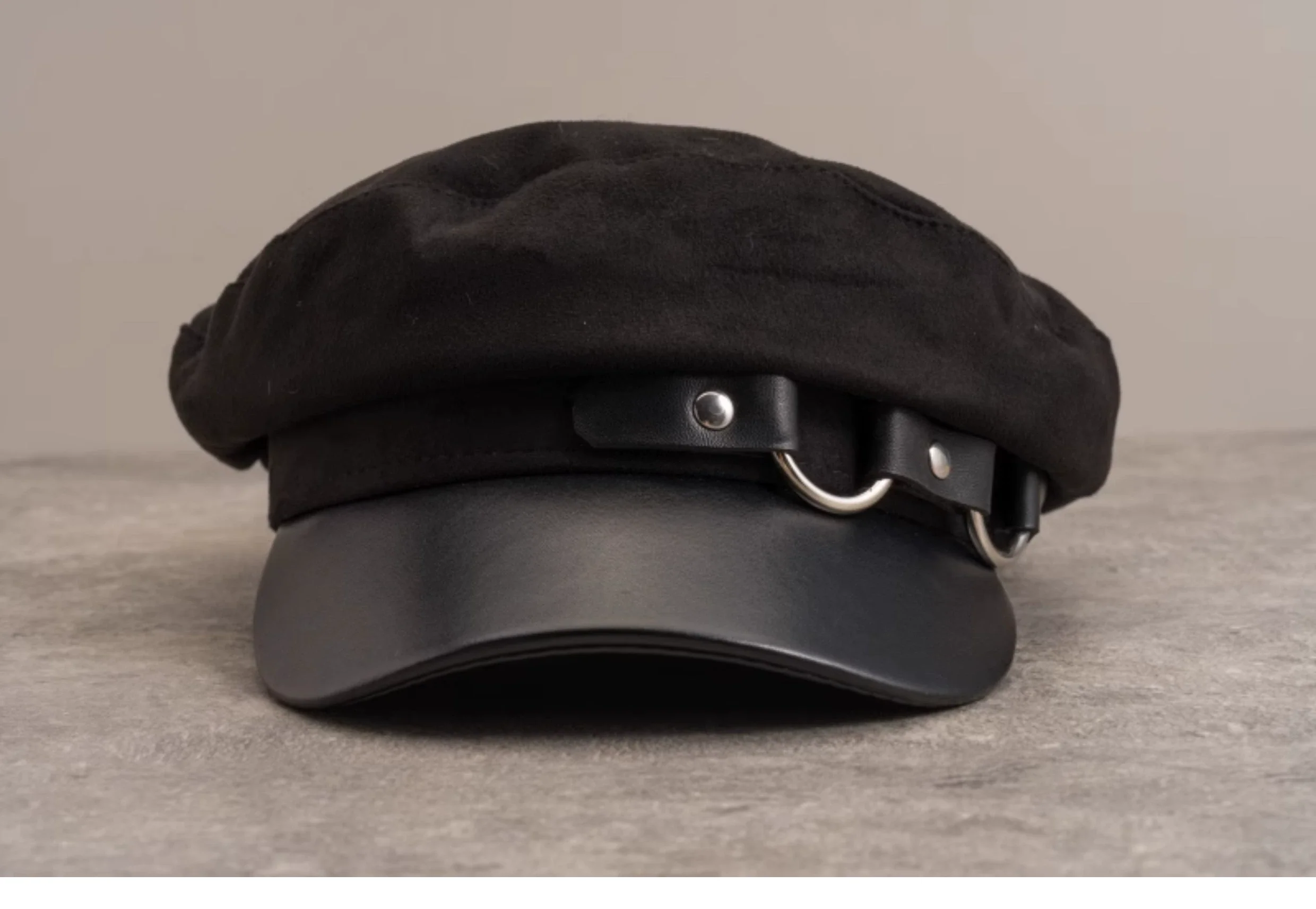 Strange Sugar - Gothic Lolita Hat Leather Buckle Lolita Newsboy Hat - Image 23