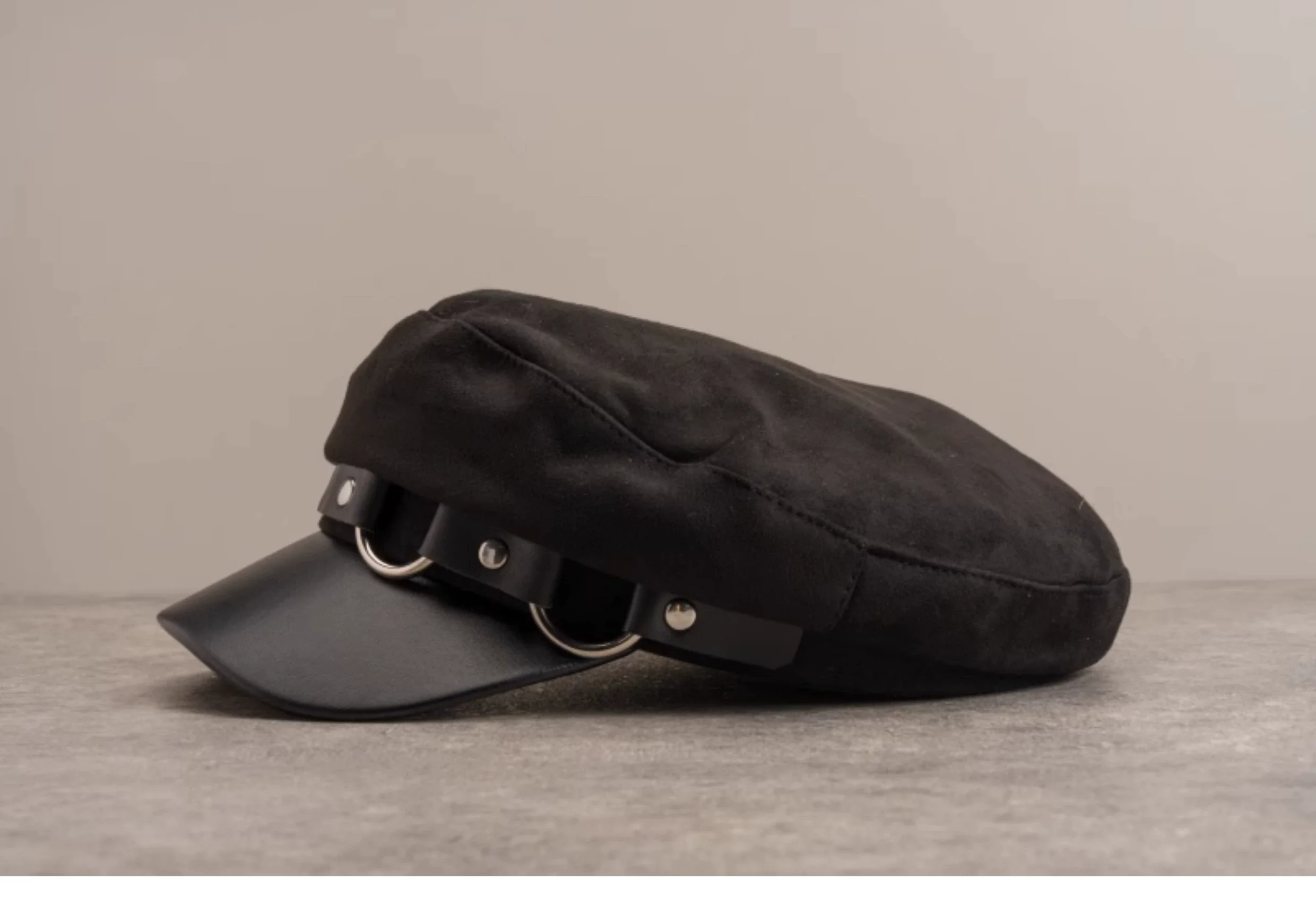 Strange Sugar - Gothic Lolita Hat Leather Buckle Lolita Newsboy Hat - Image 24