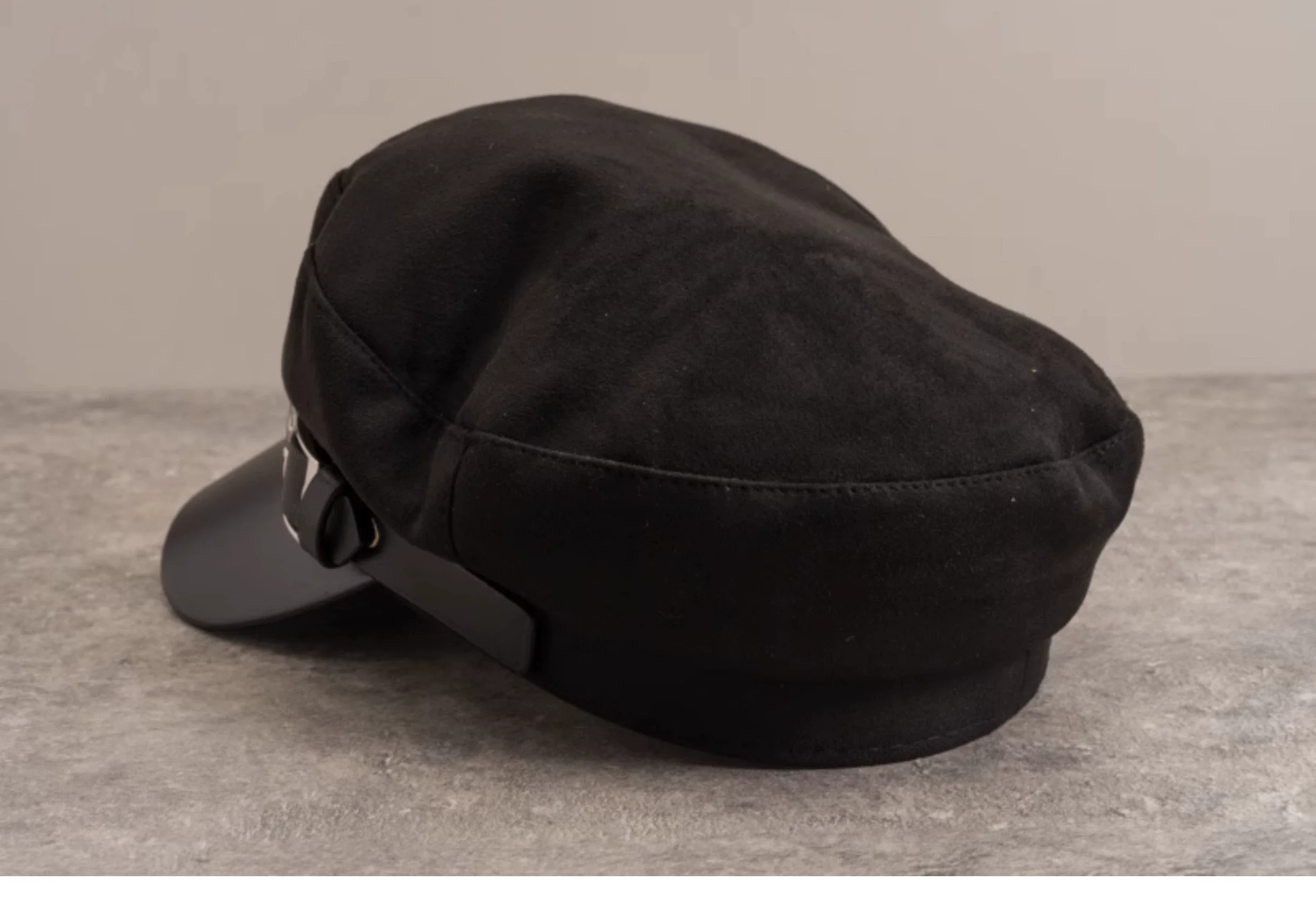 Strange Sugar - Gothic Lolita Hat Leather Buckle Lolita Newsboy Hat - Image 25