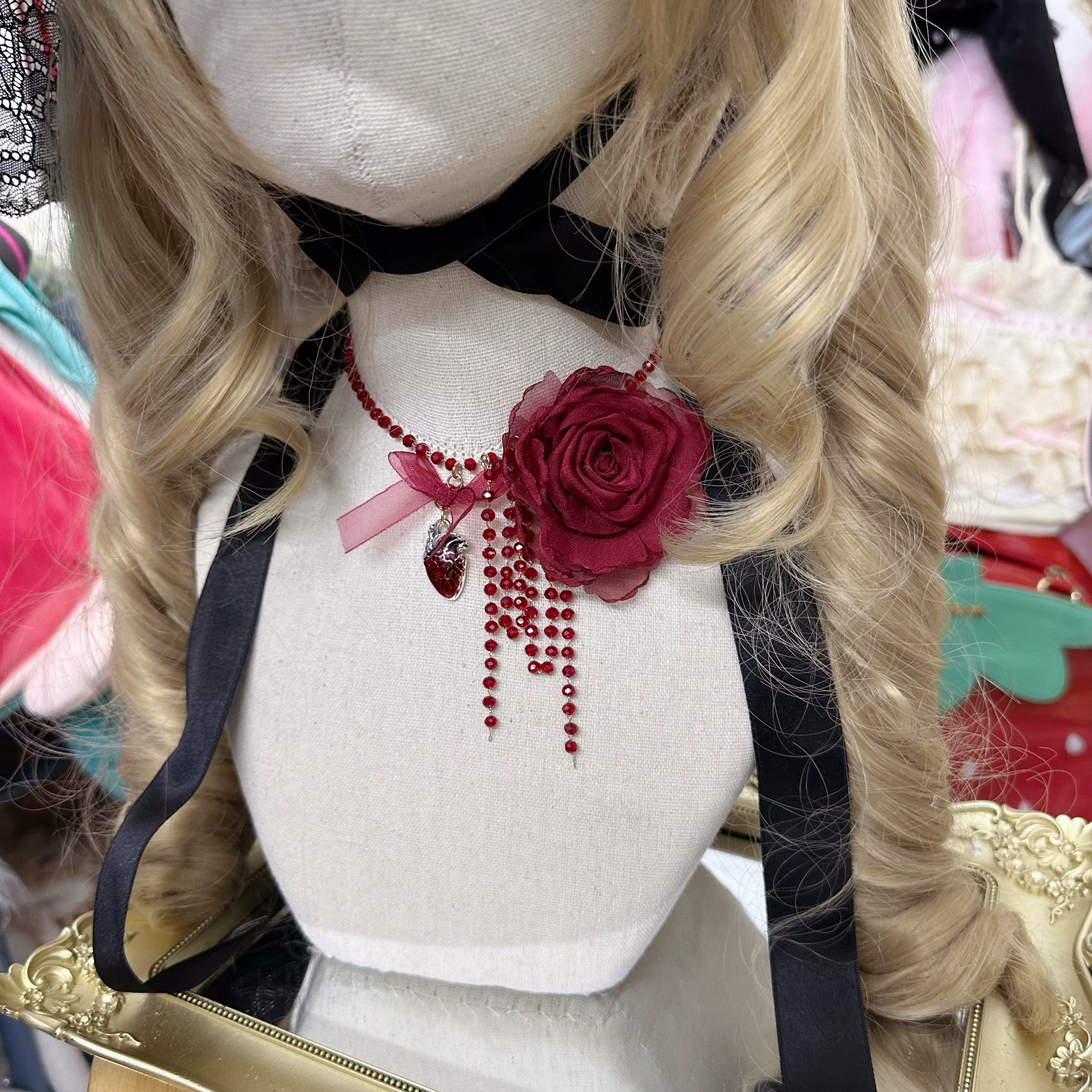 Gothic Lolita Hat Widow Hat Black Headdress - Image 5
