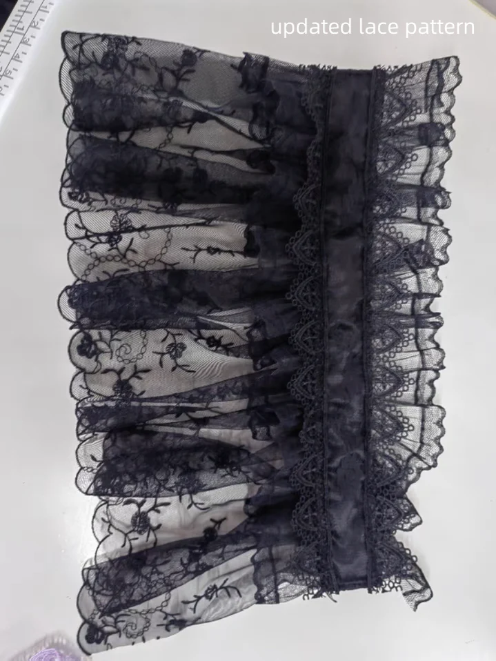 Sweet Jelly Lolita - Gothic Lolita Headband Black Bow Lace Hair Accessory - Image 13