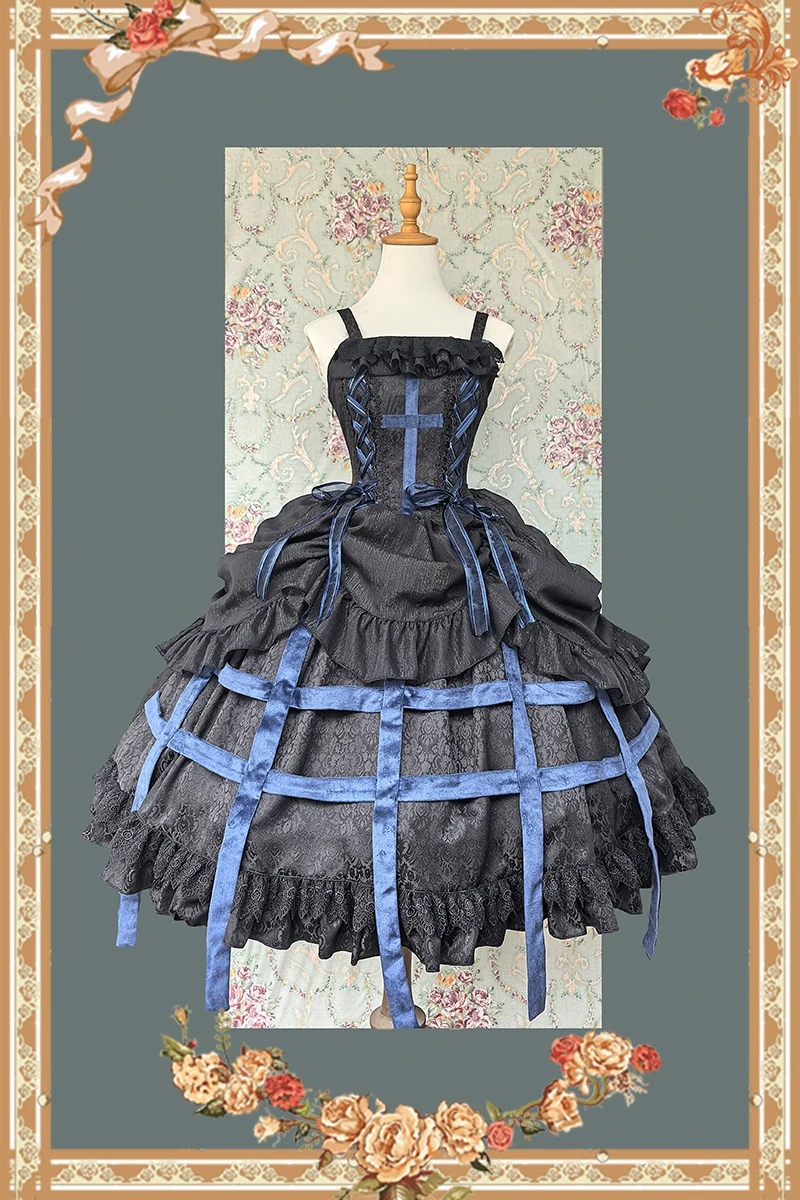 Lilith's Cage - Gothic Lolita JSK Dress & Blouse - Image 3