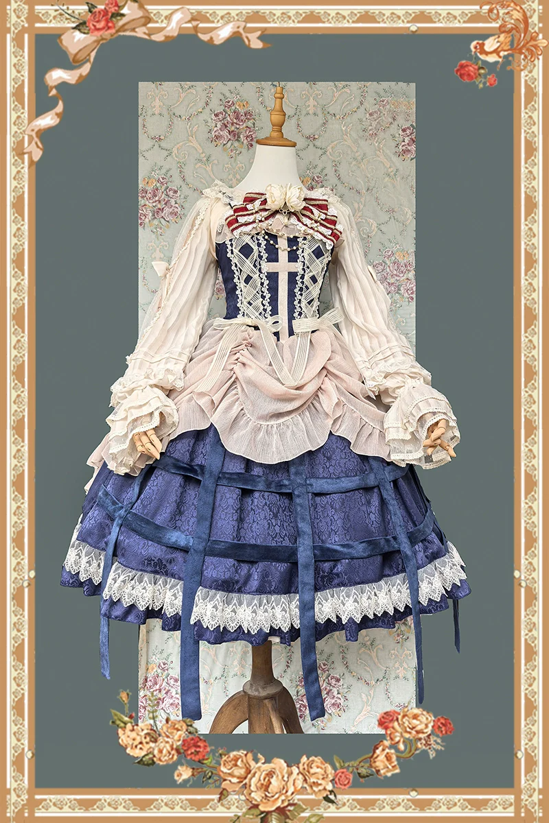 Lilith's Cage - Gothic Lolita JSK Dress & Blouse - Image 5