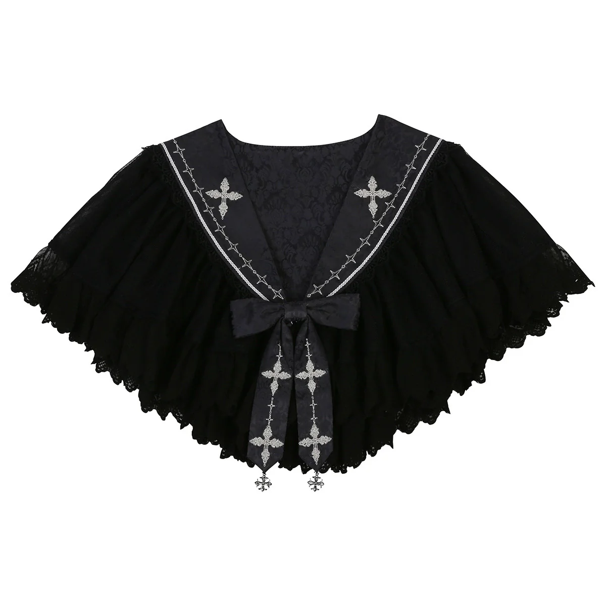 Silent Church - Gothic Lolita JSK Dress Printed Dress Thin Shawl Set - Image 40
