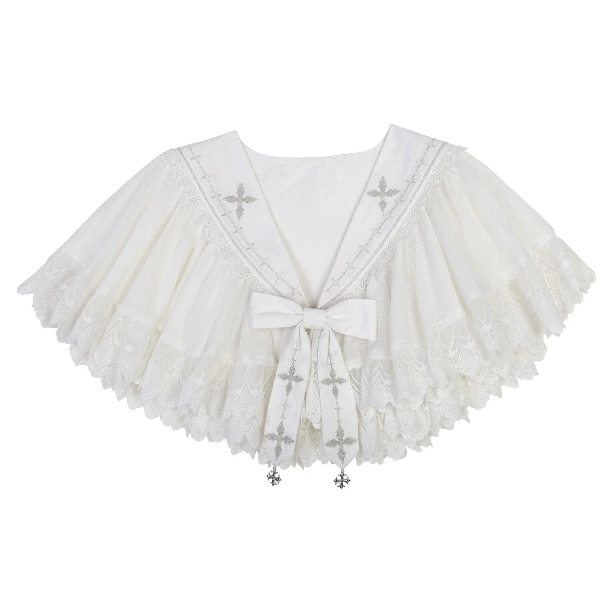 Silent Church - Gothic Lolita JSK Dress Printed Dress Thin Shawl Set - Image 41