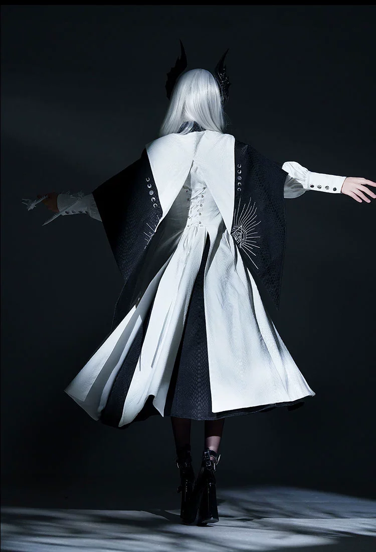 Morning mist and warbler - Dragon Scale - Gothic Lolita Jumper Dress Goth Coat - Image 12