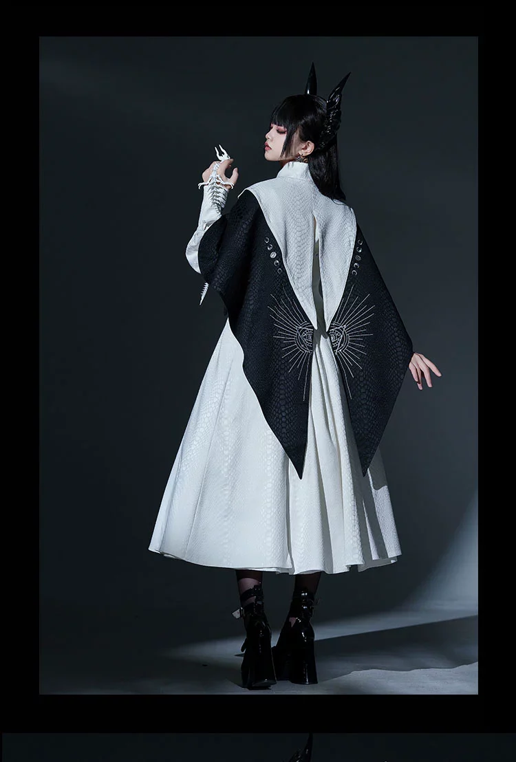 Morning mist and warbler - Dragon Scale - Gothic Lolita Jumper Dress Goth Coat - Image 17