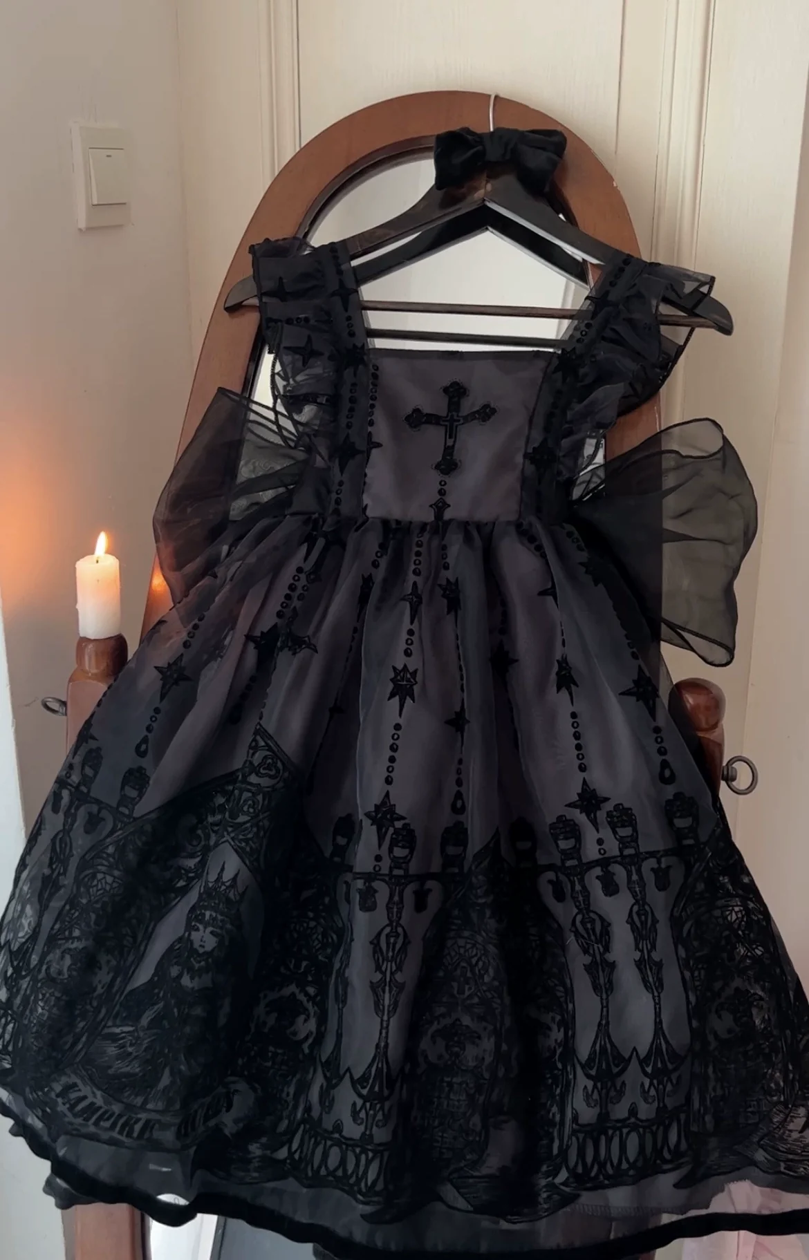 Cross Witch - Gothic Lolita Jumper Dress Suspender Dress - Image 10