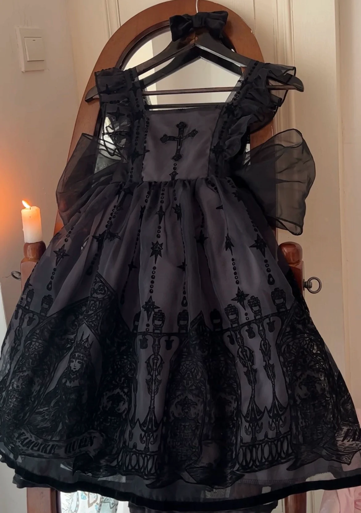 Cross Witch - Gothic Lolita Jumper Dress Suspender Dress - Image 11