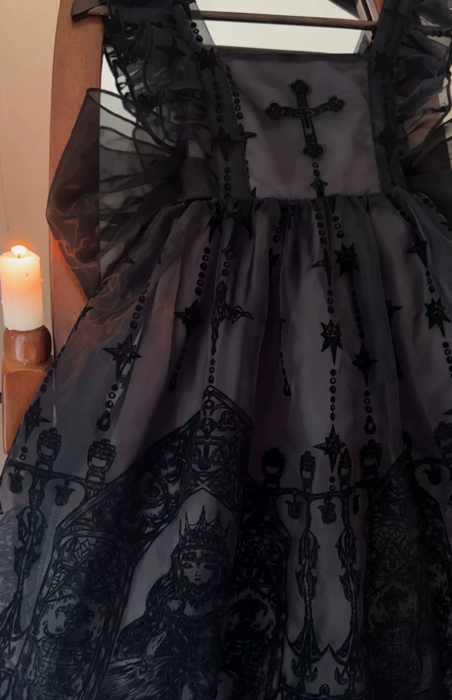 Cross Witch - Gothic Lolita Jumper Dress Suspender Dress - Image 13