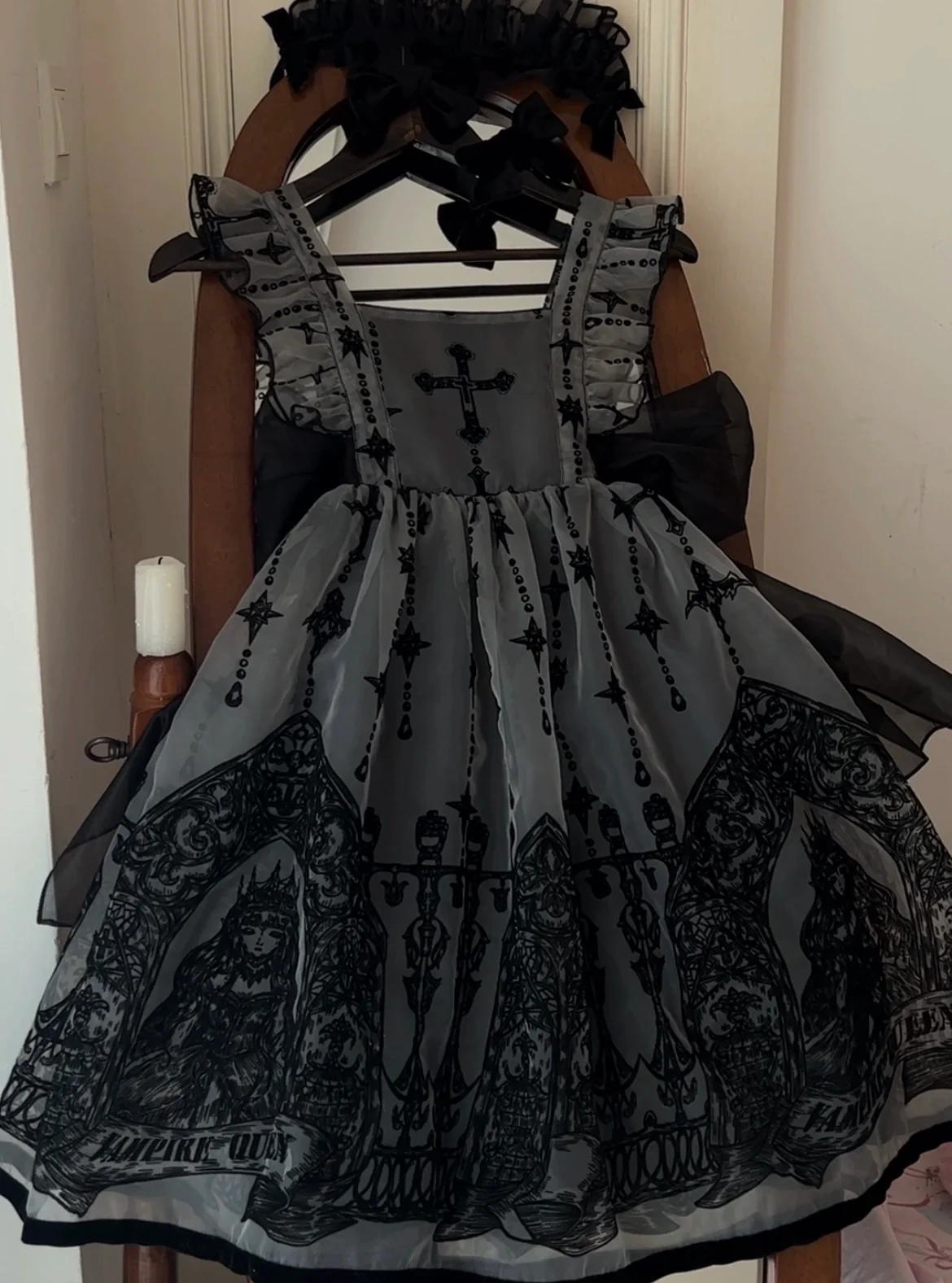 Cross Witch - Gothic Lolita Jumper Dress Suspender Dress - Image 4