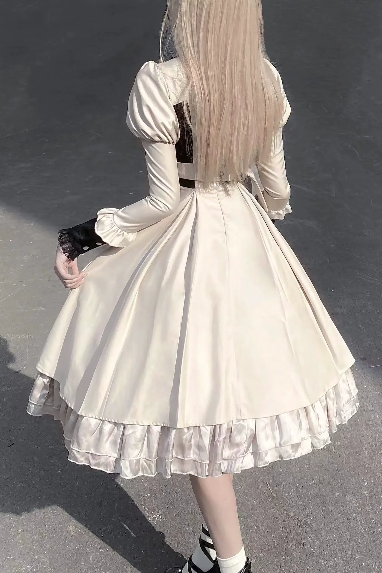 Full Moon Charm - Gothic Lolita OP Dress Dark Themed Dress Short Style - Image 5