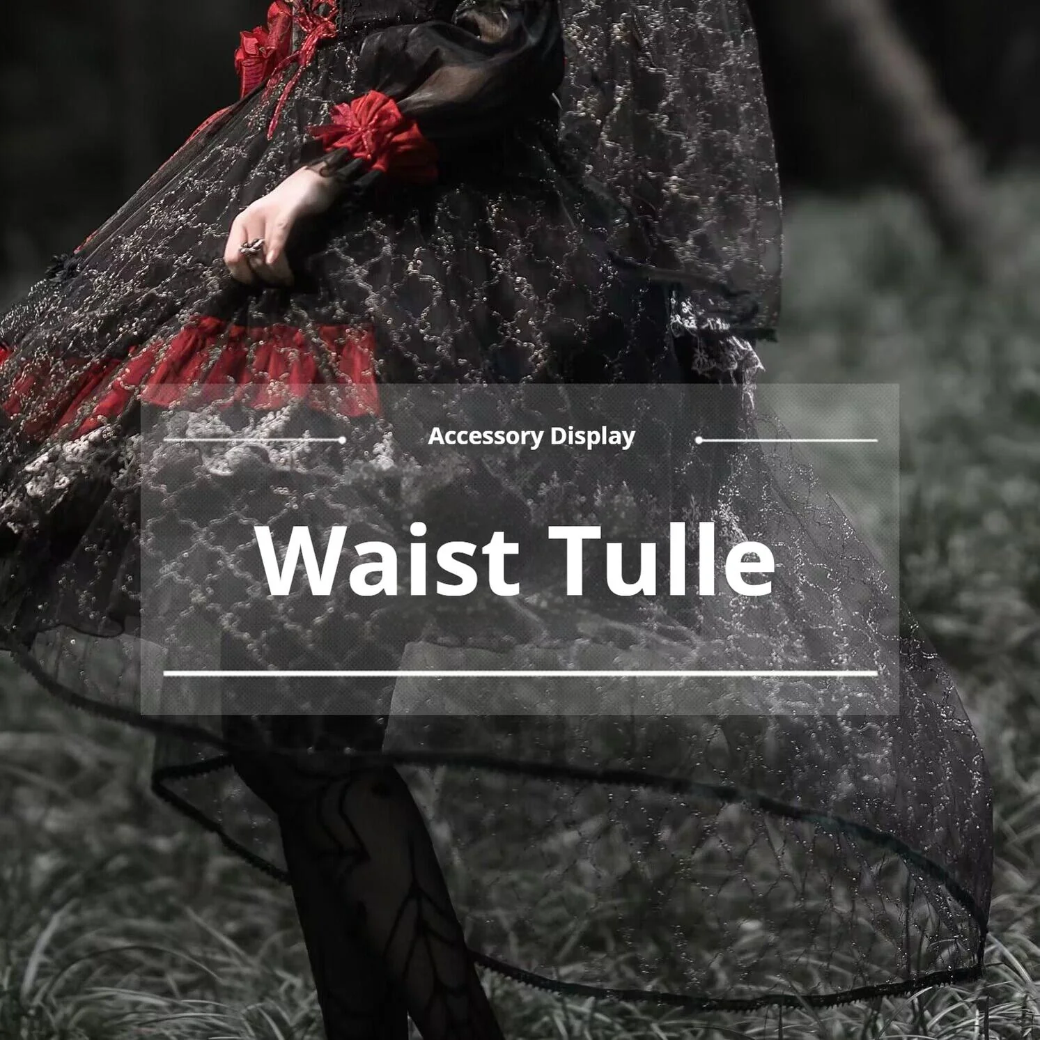 Night of Berea - Gothic Lolita OP Black and Red Lolita Dress - Image 27