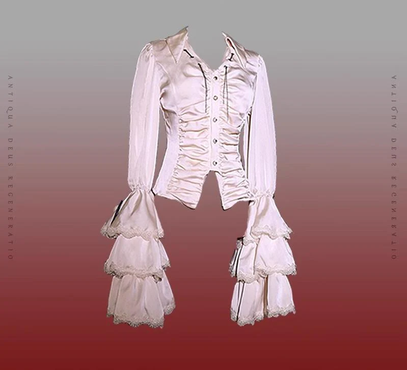 Reborn Ancient God - Gothic Lolita Shirt & Skirt Set - Image 46