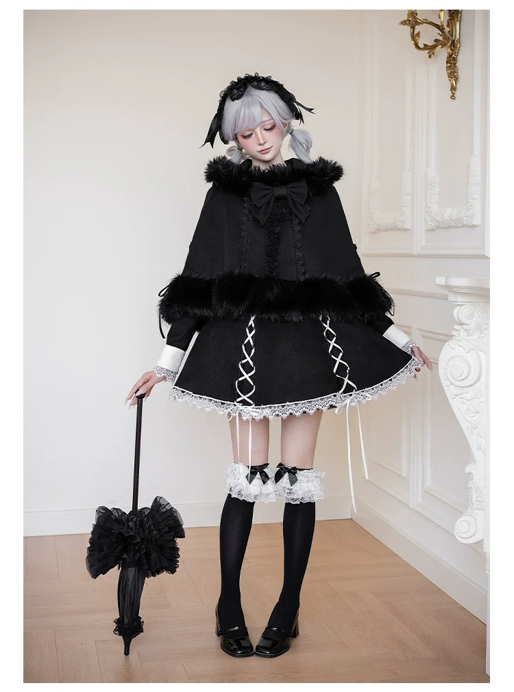 With PUJI - Rose Doll - Gothic Lolita Short OP, Mermaid Dress - Image 21
