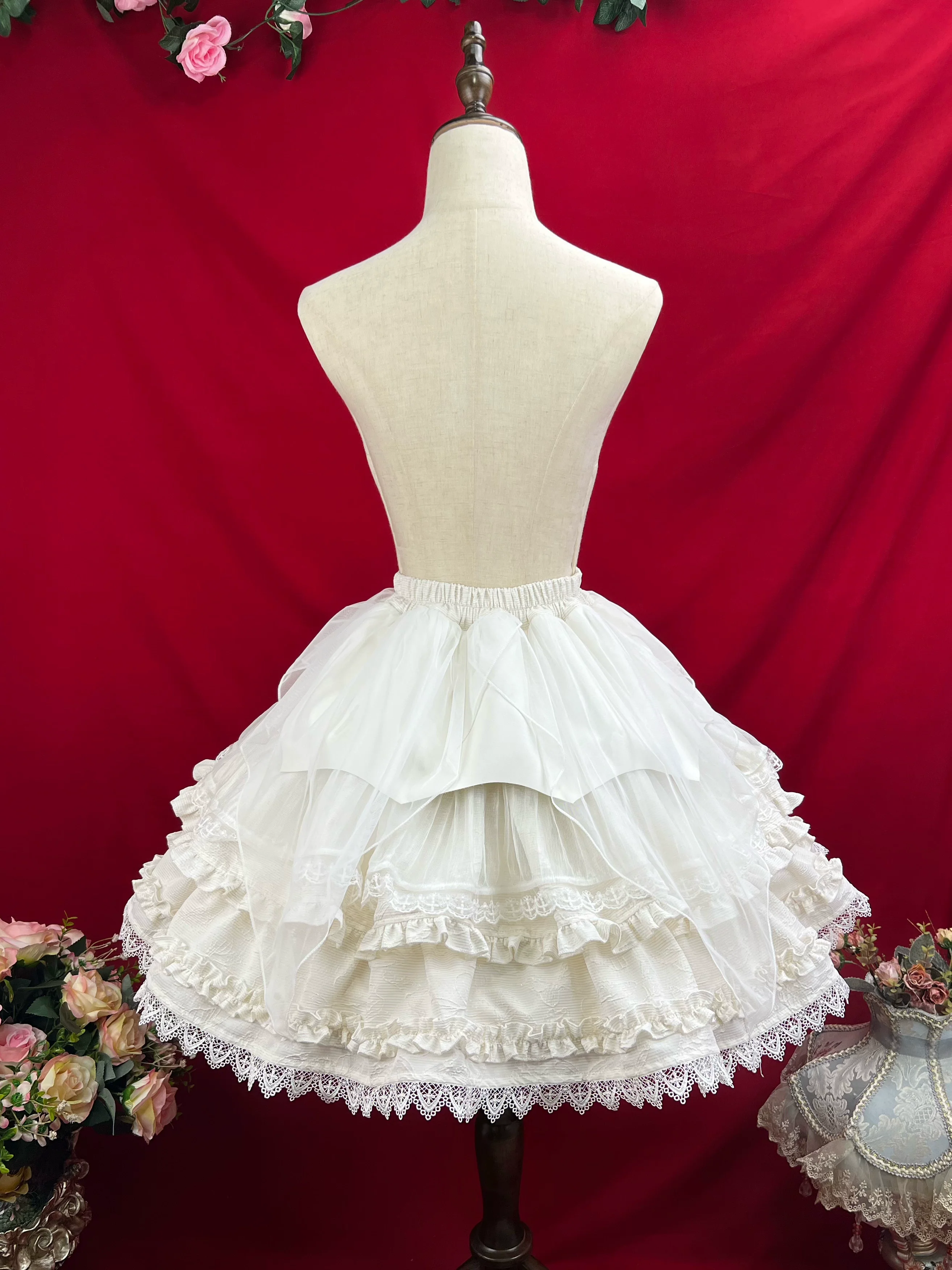 Good and Evil Angel - Gothic Lolita SK Set Retro Princess Sleeve Blouse - Image 31