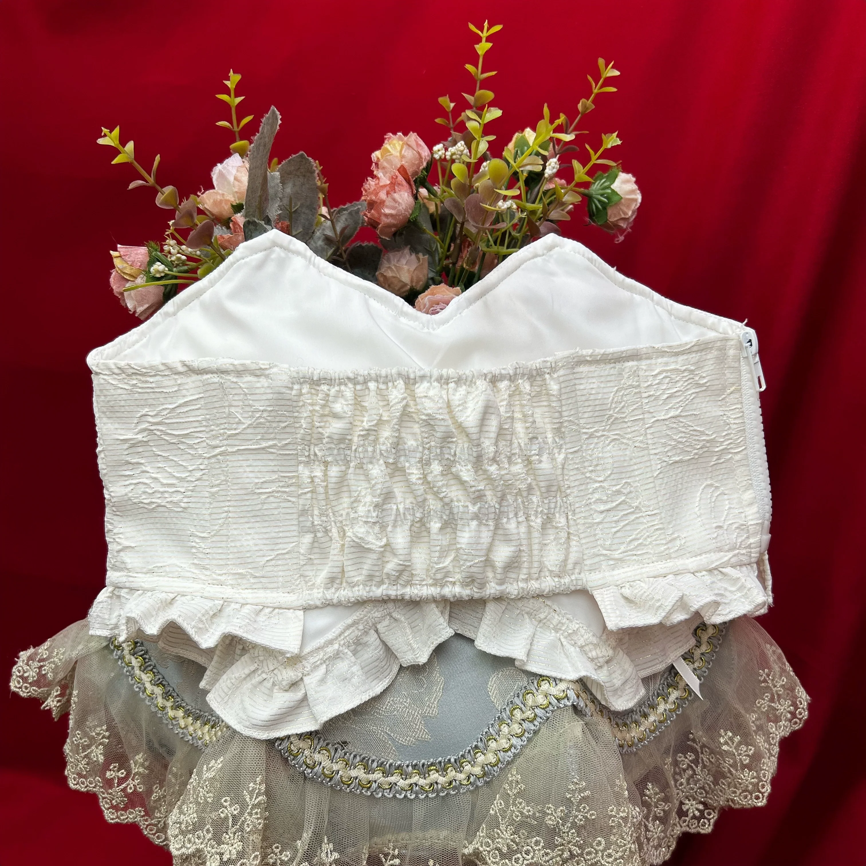 Good and Evil Angel - Gothic Lolita SK Set Retro Princess Sleeve Blouse - Image 35