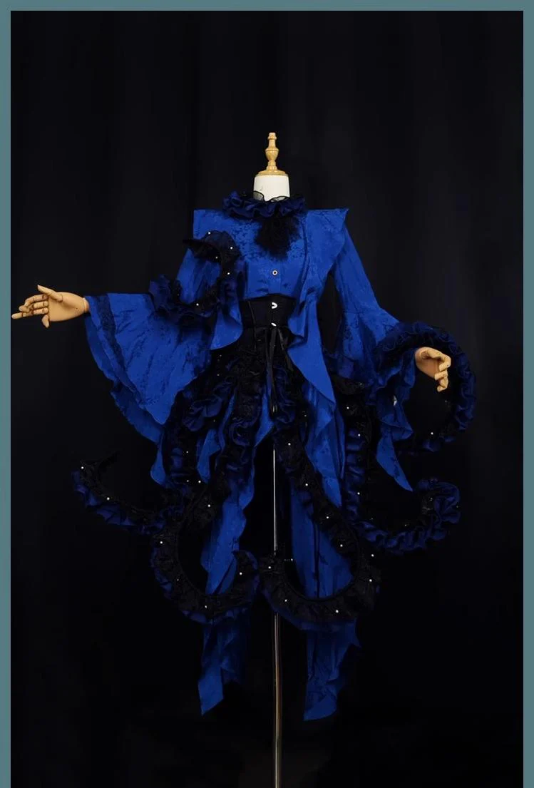 Camouflage Humanoid - Eerie Devour - Gothic Lolita Tentacle-like Petticoat and Short-Sleeved OP - Image 18