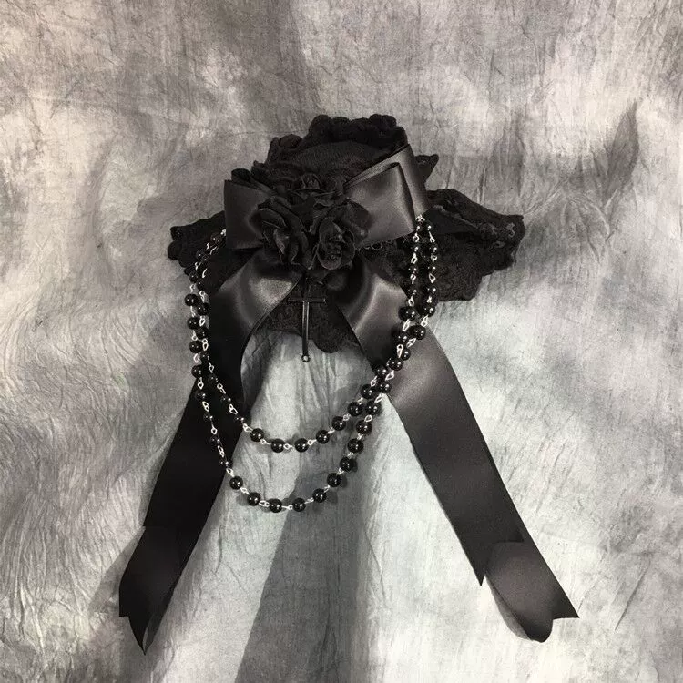 Gothic Lolita Top Hat Lolita Tea Party Halloween Hair Accessory - Image 5