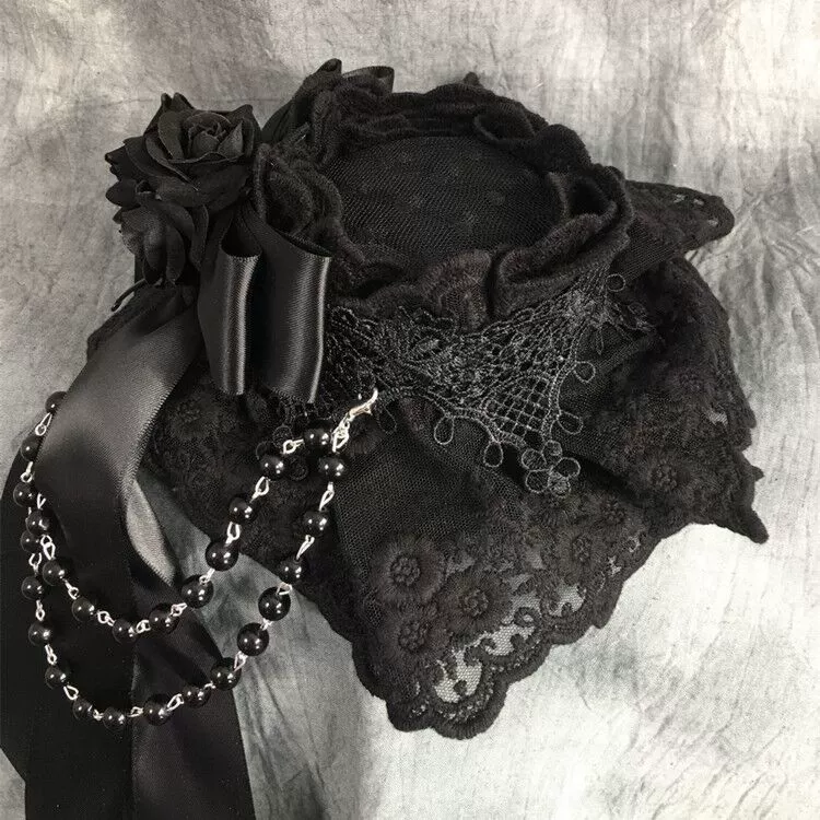 Gothic Lolita Top Hat Lolita Tea Party Halloween Hair Accessory - Image 7
