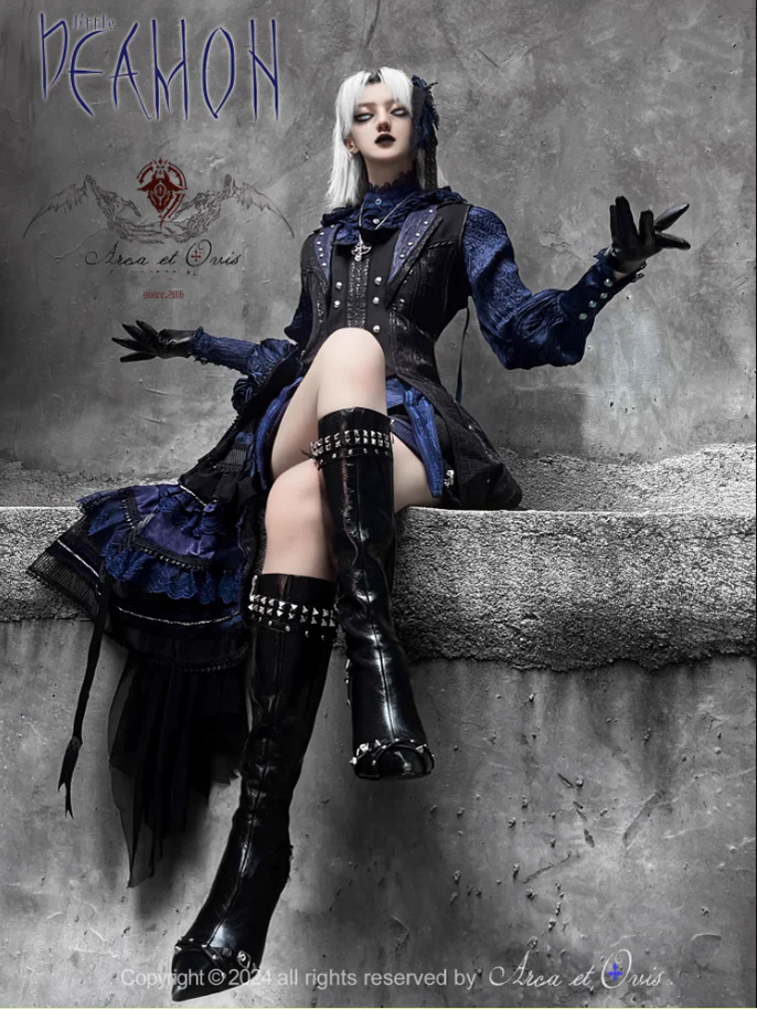 Arca et Ovis - Gothic Lolita Trailing Prince Series Lace Single-Sided Trailing Multicolors - Image 3