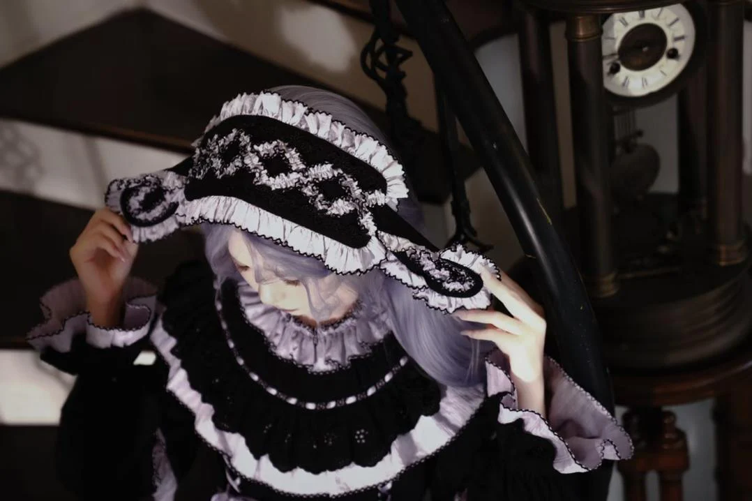 Sanshanjiu - Witch Lilith - Gothic Lolita Witch Hat, Rabbit Ear Hairband - Image 3