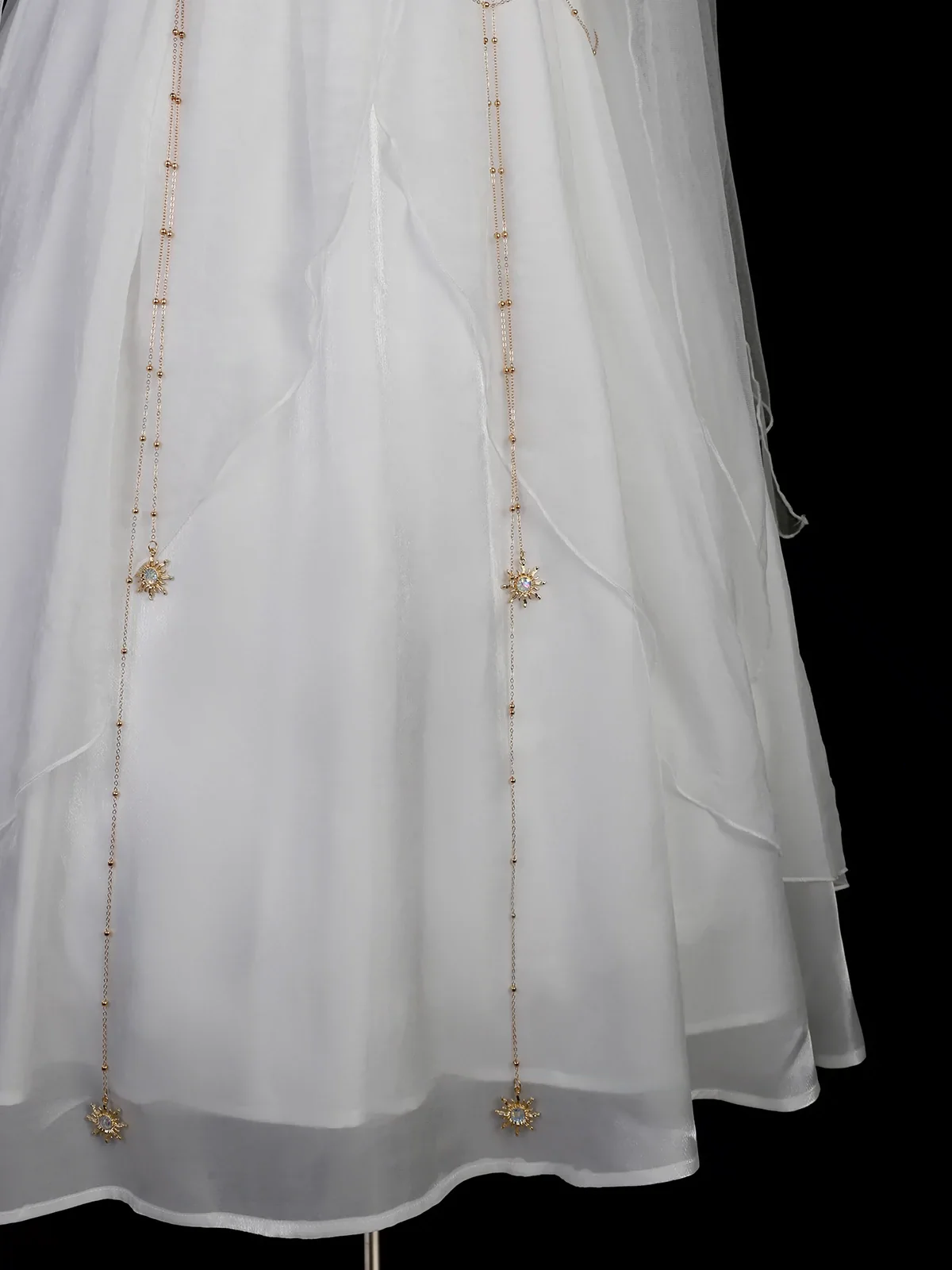 Divine - Elegant Greek Mythology Style Lolita JSK Irregular Hem White JSK Dress - Image 12