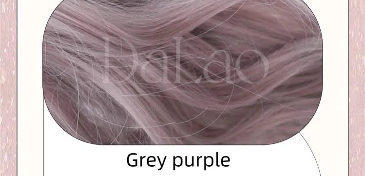 Dalao Home - Yunyi - Grey-purple Lolita Wig Sweet Long Curls Wig - Image 6