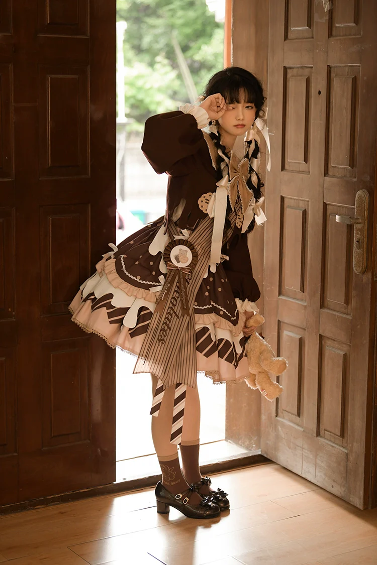 Chocolate Milk Pie - Sweet Lolita Jumper Dress Summer Salopette - Image 14