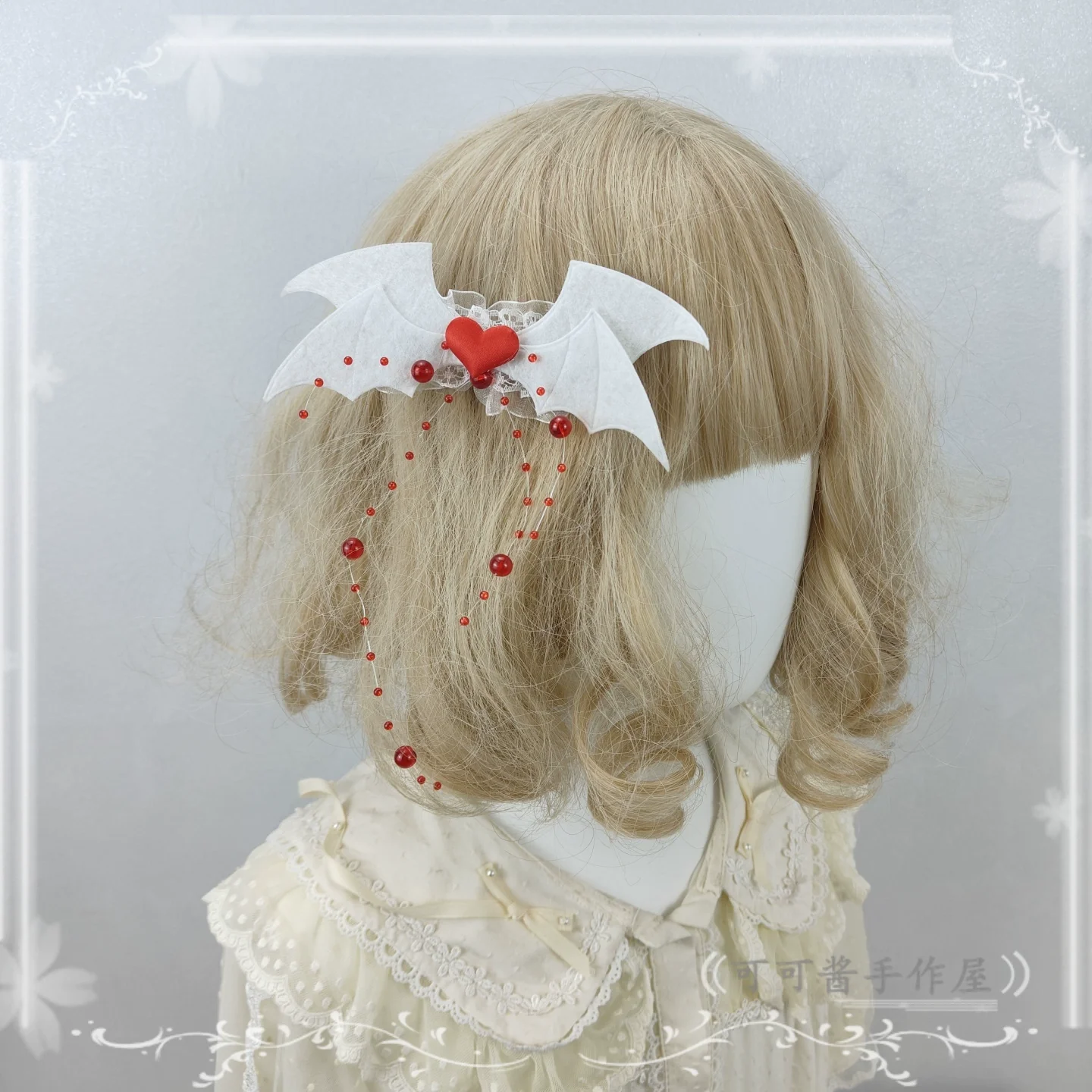 Halloween Gothic Lolita Accessories, White Bride Style - Image 11