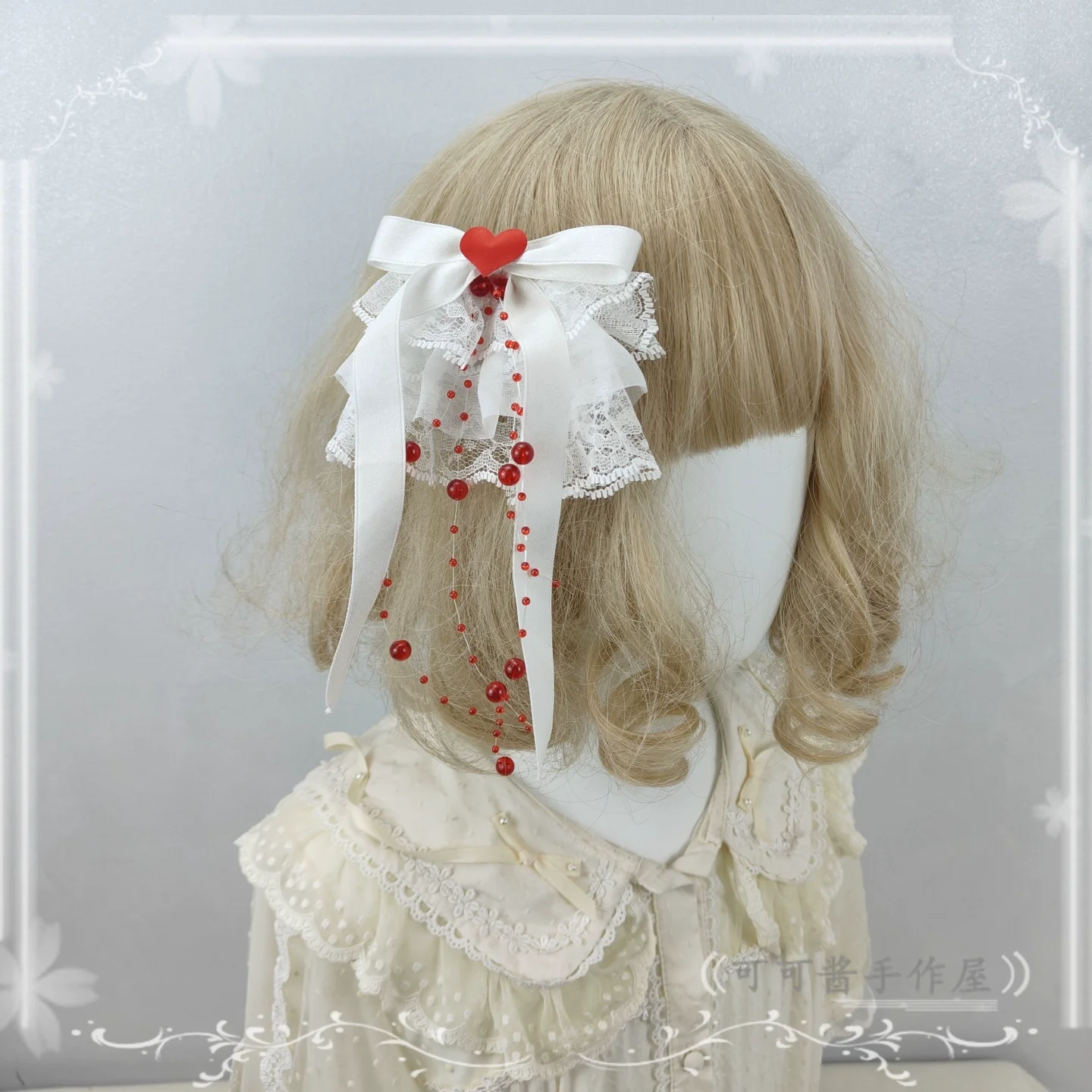 Halloween Gothic Lolita Accessories, White Bride Style - Image 12