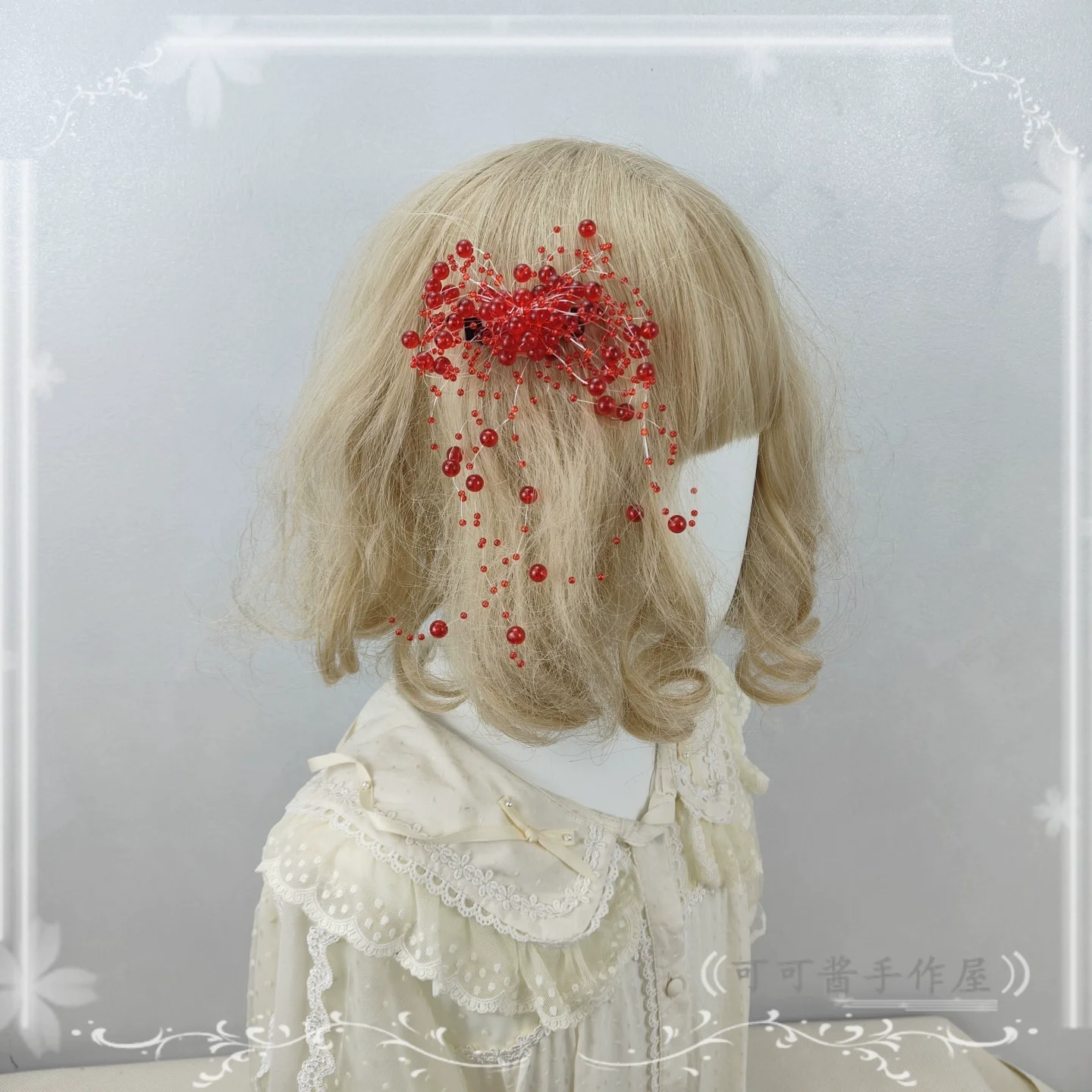 Halloween Gothic Lolita Accessories, White Bride Style - Image 13