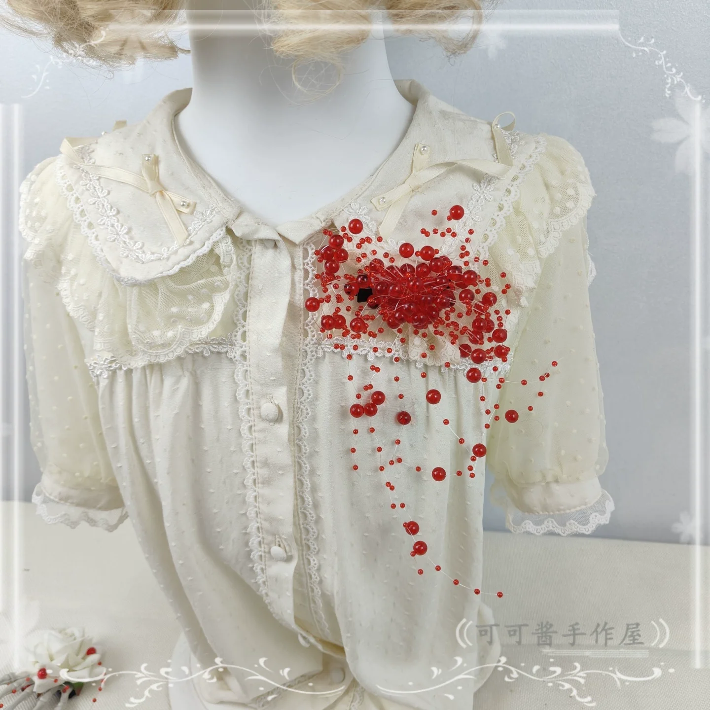Halloween Gothic Lolita Accessories, White Bride Style - Image 15