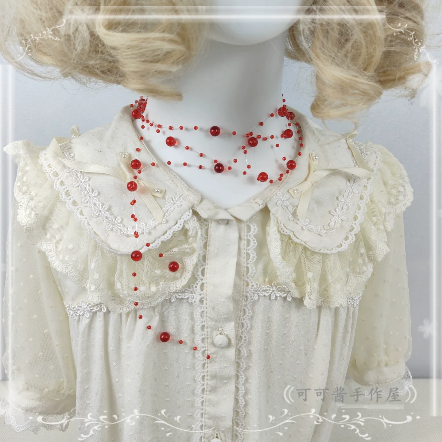 Halloween Gothic Lolita Accessories, White Bride Style - Image 16