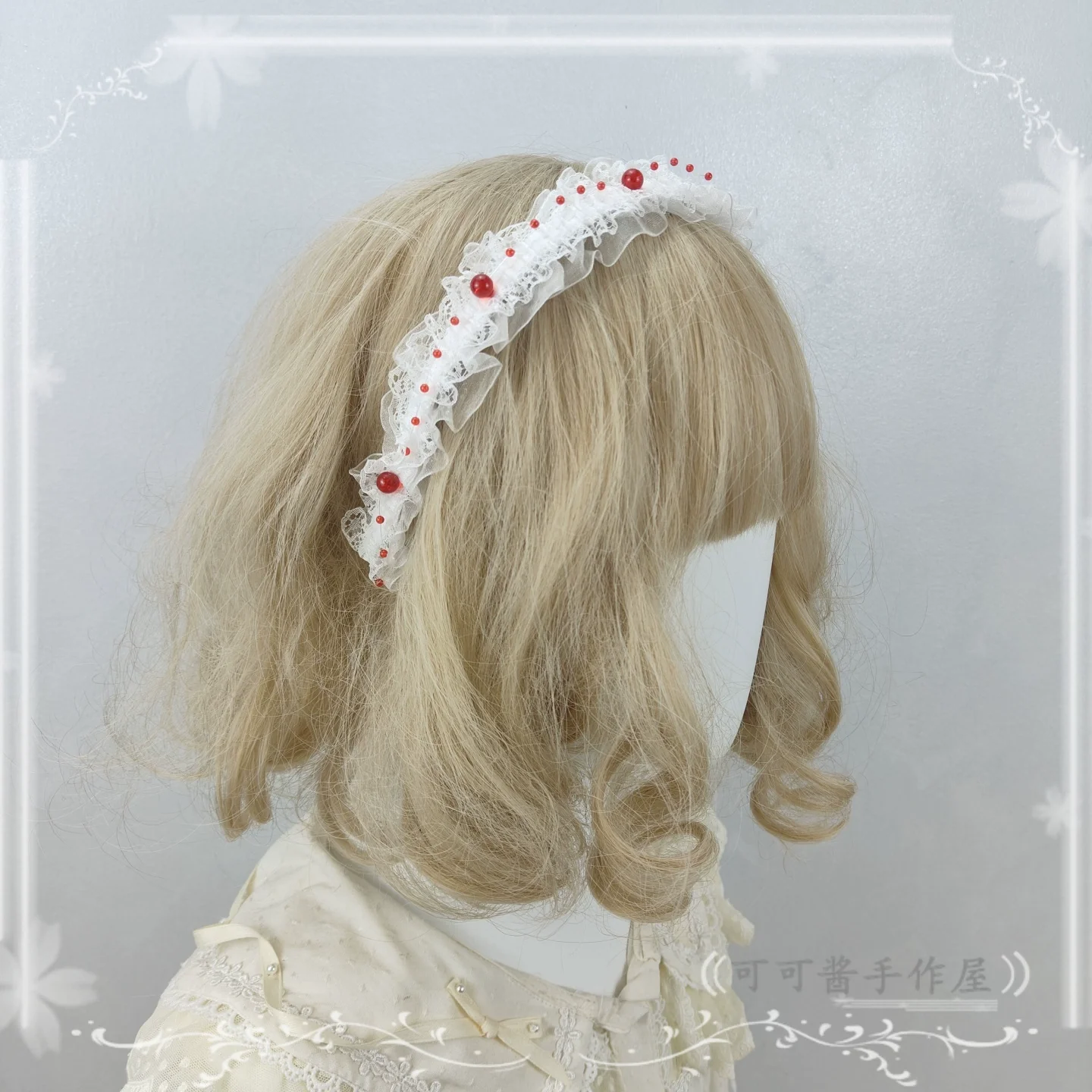 Halloween Gothic Lolita Accessories, White Bride Style - Image 7