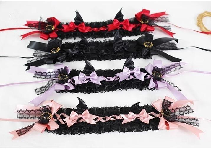 Xiaogui - Halloween Gothic Lolita Hairband, Detachable Devil Wings - Image 12