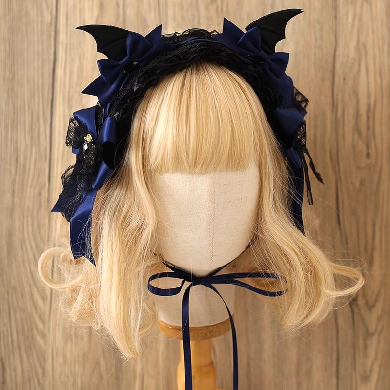 Xiaogui - Halloween Gothic Lolita Hairband, Detachable Devil Wings - Image 6