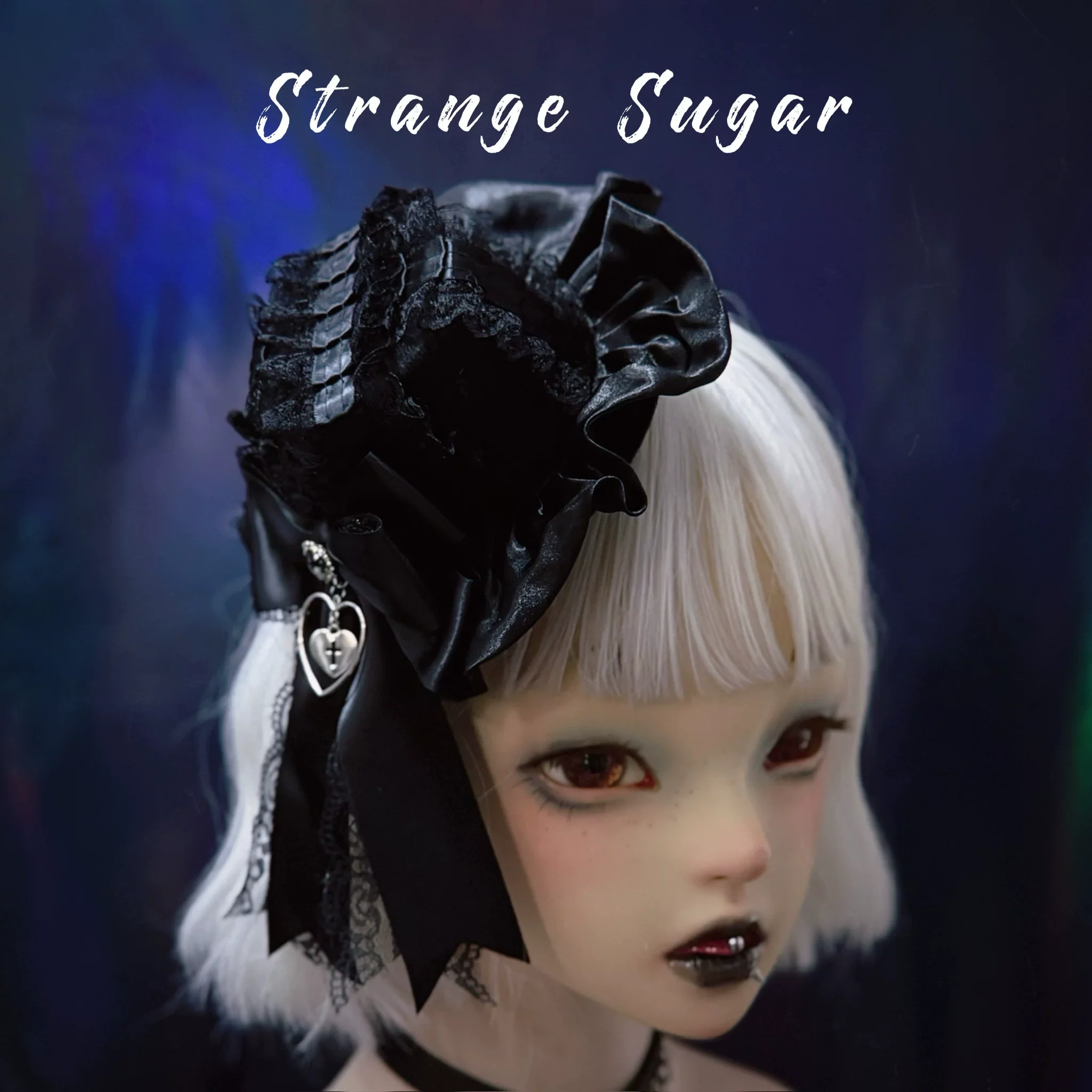 Halloween Gothic Lolita Headdress, Eyeball & Skeleton Accent - Image 10