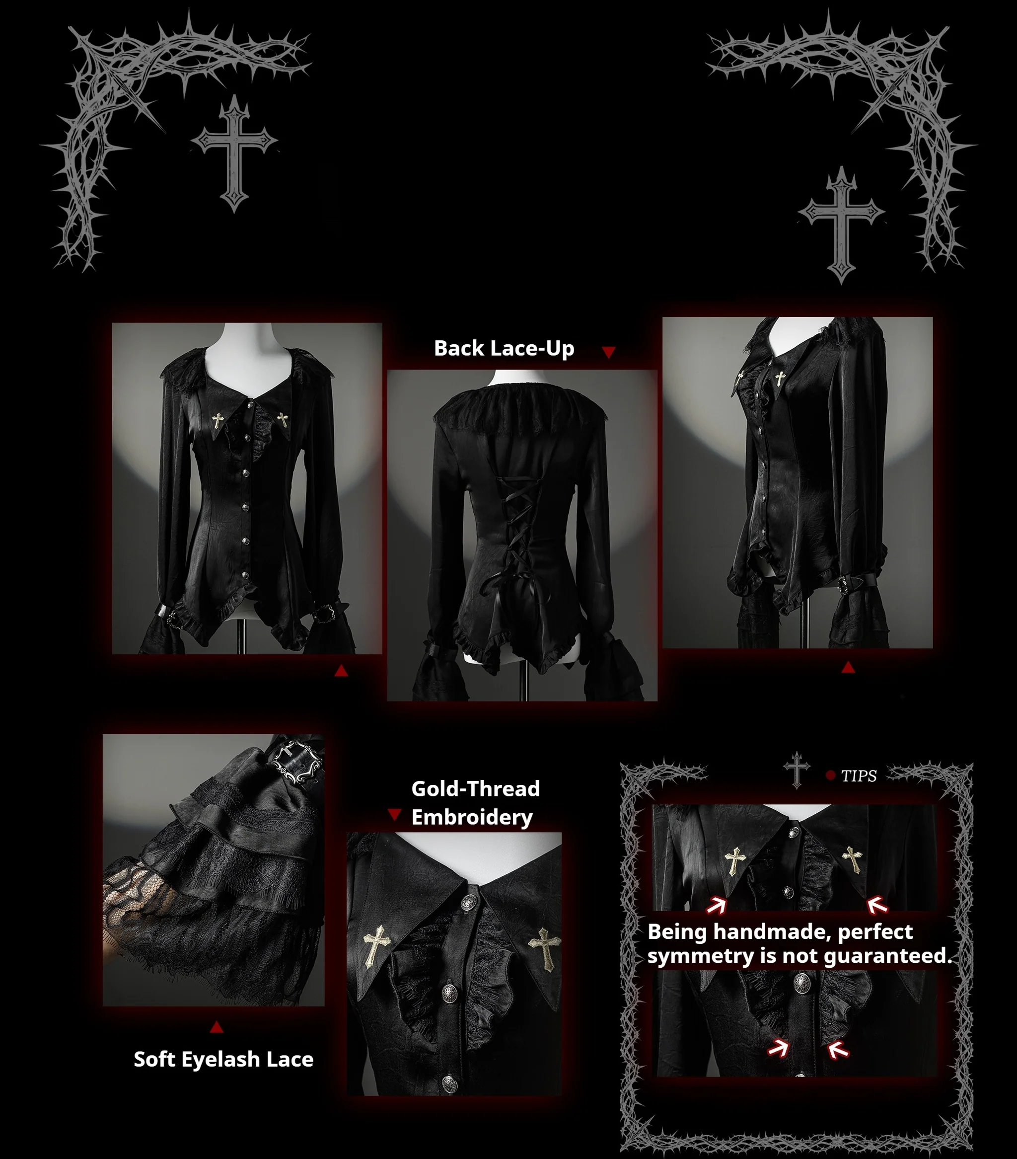 Heretic Nun - Halloween Gothic Lolita JSK Dress & Blouse Set - Image 18